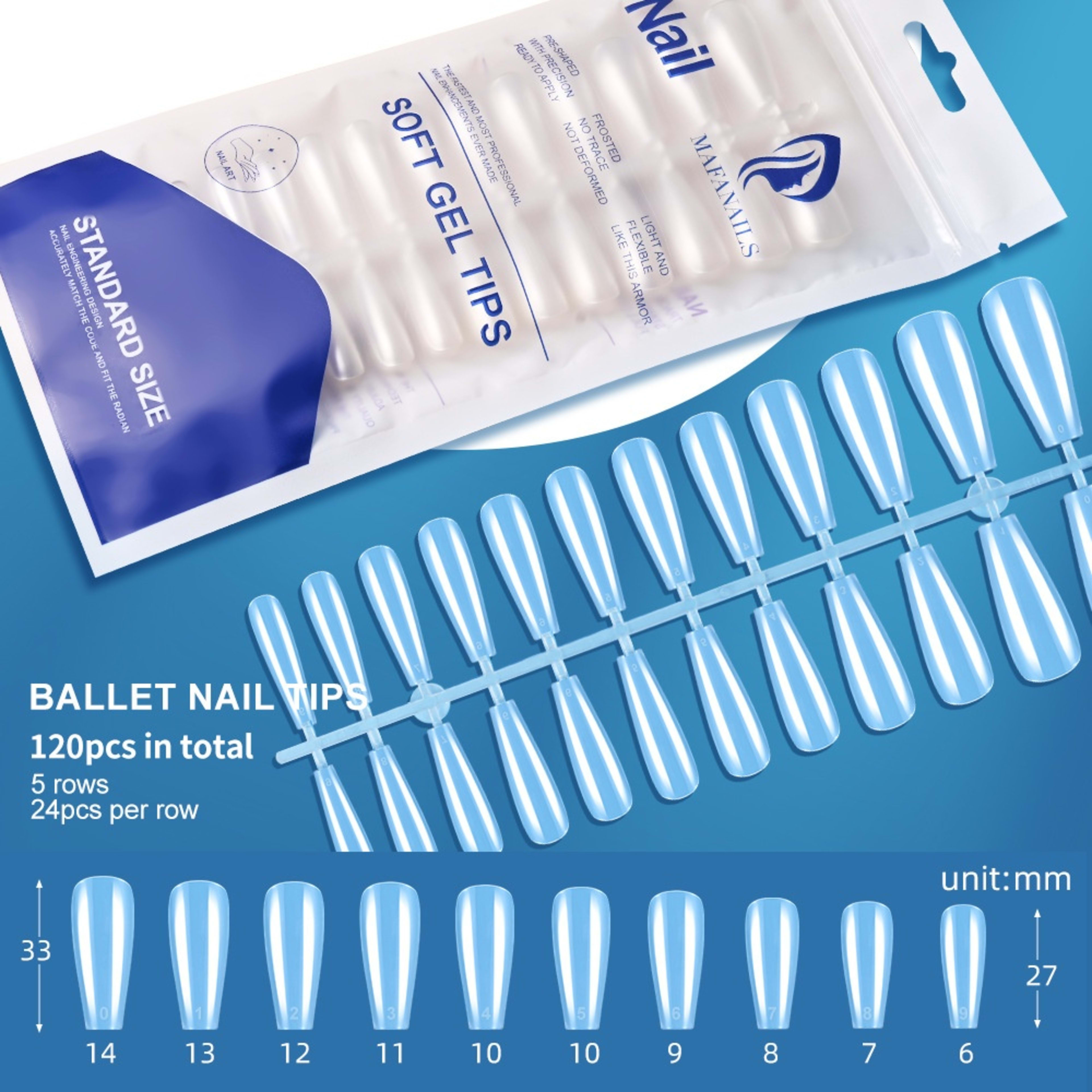 120-piece Bag Of Detachable Nail Tips For Manicures 5