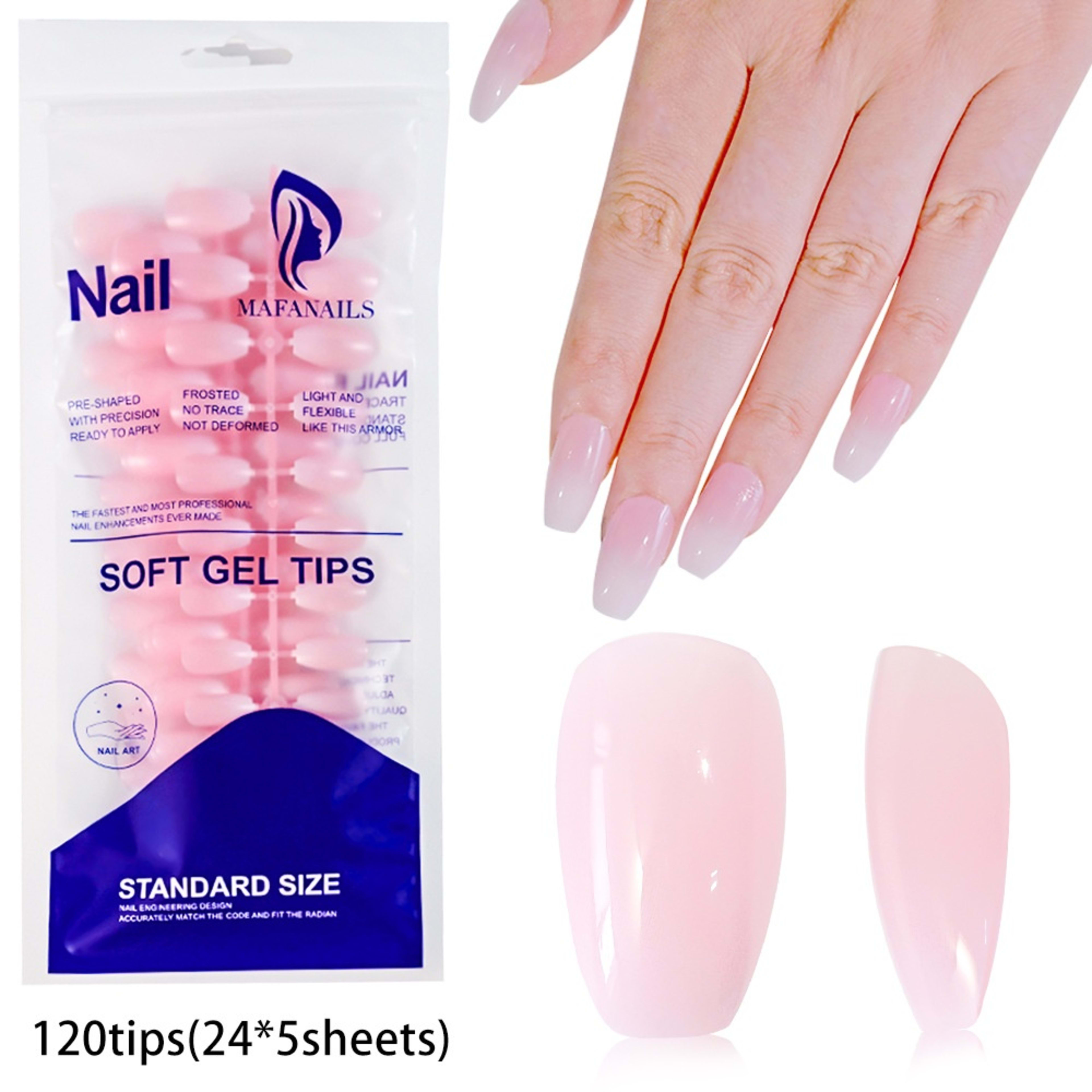 120-piece Bag Of Detachable Nail Tips For Manicures 4