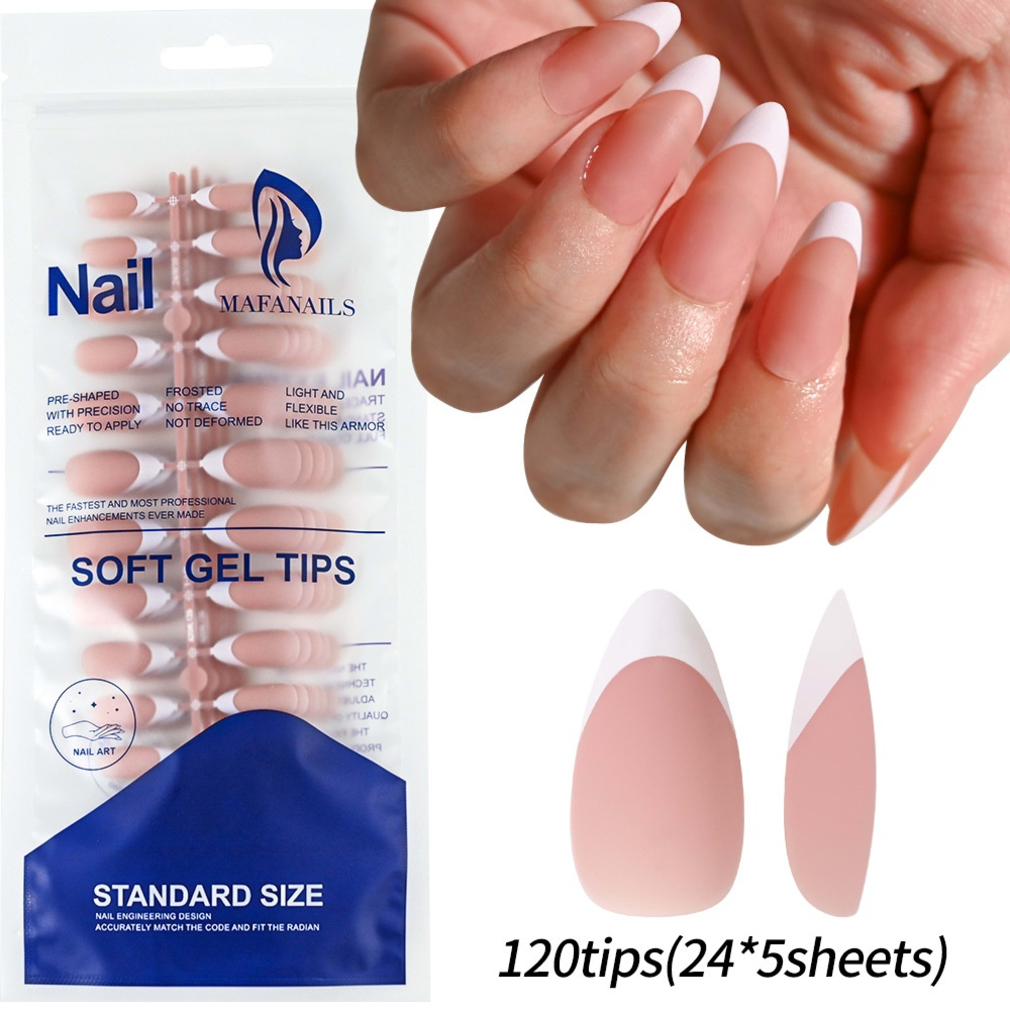 120-piece Bag Of Detachable Nail Tips For Manicures 10