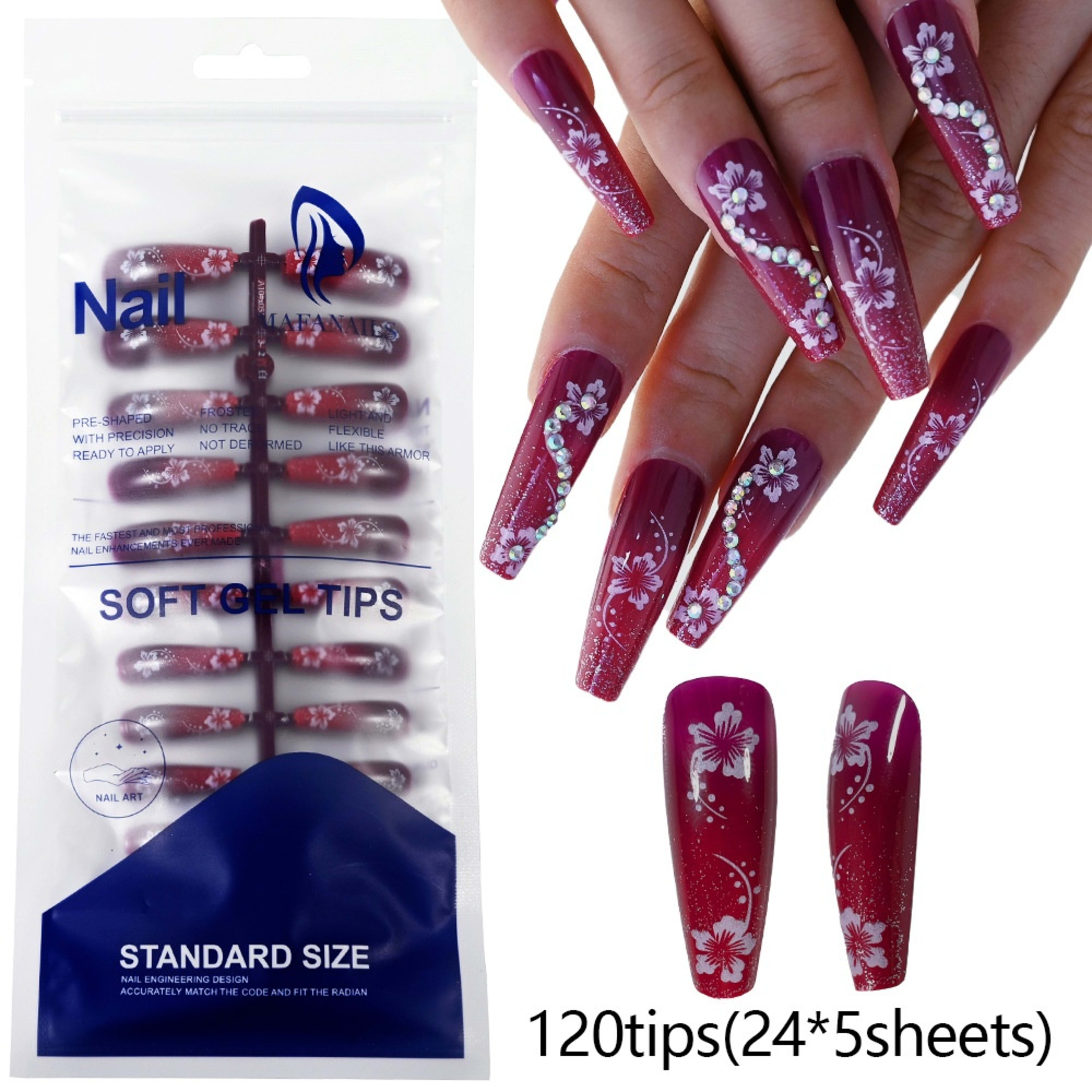 120-piece Bag Of Detachable Nail Tips For Manicures 30