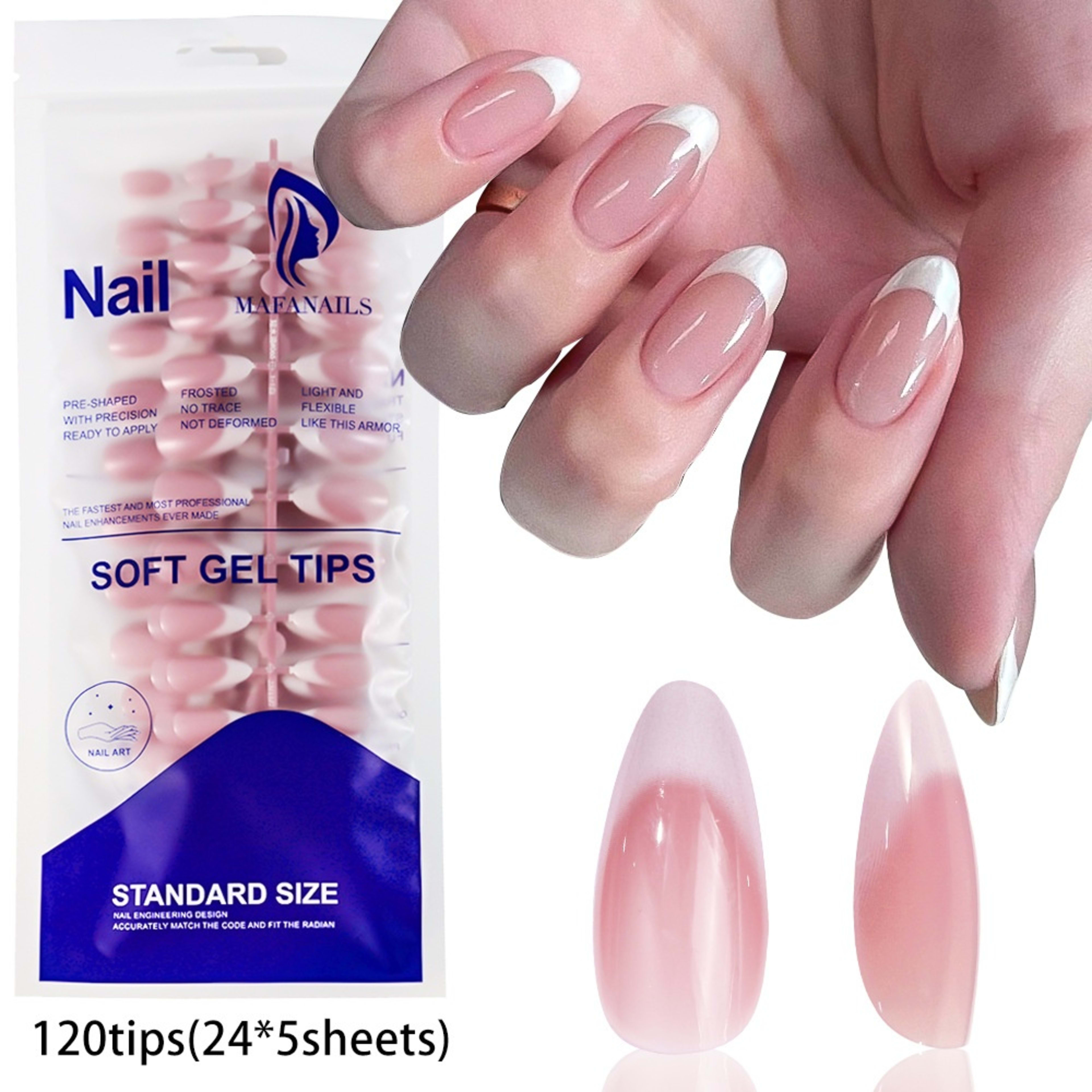 120-piece Bag Of Detachable Nail Tips For Manicures 20