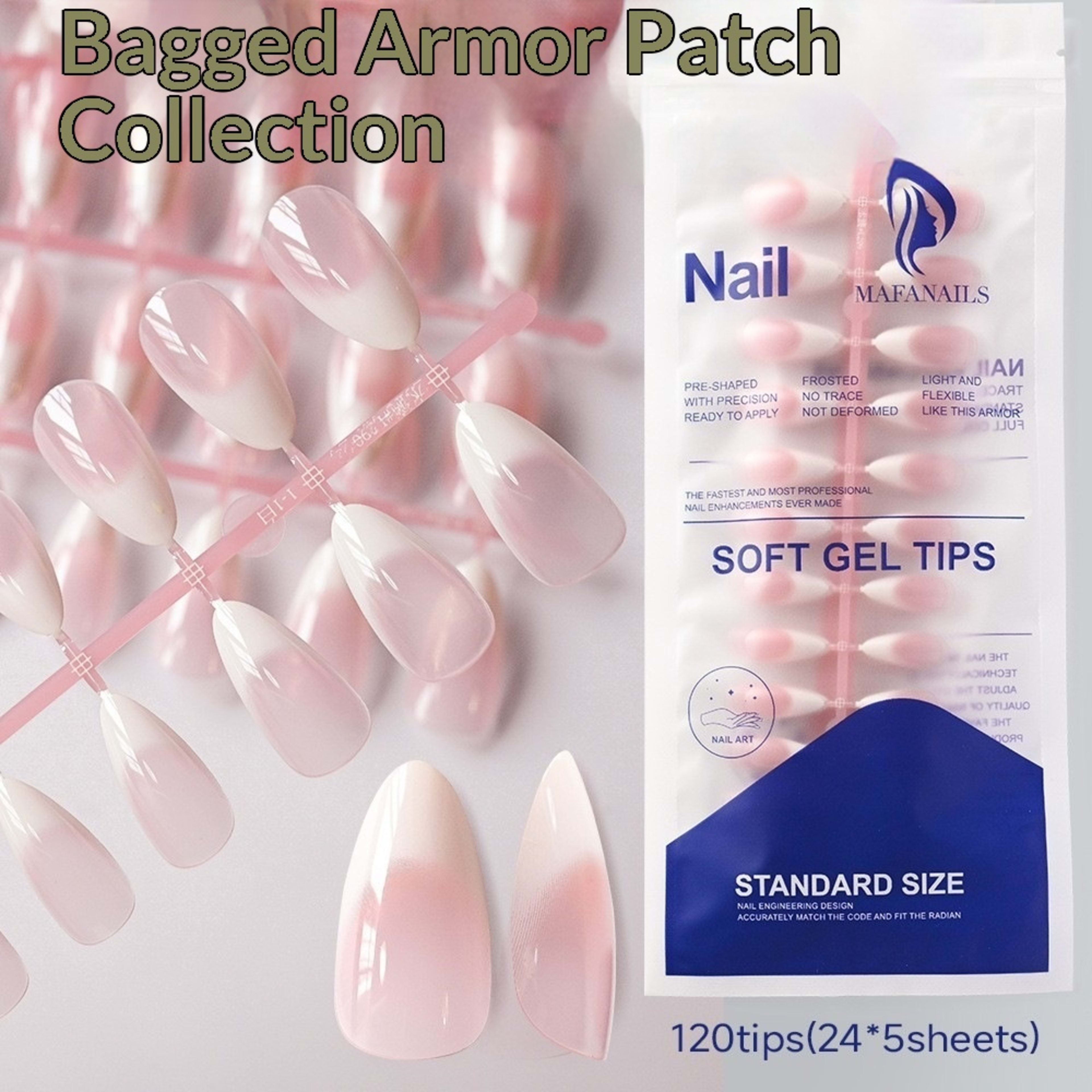 120-piece Bag Of Detachable Nail Tips For Manicures 18
