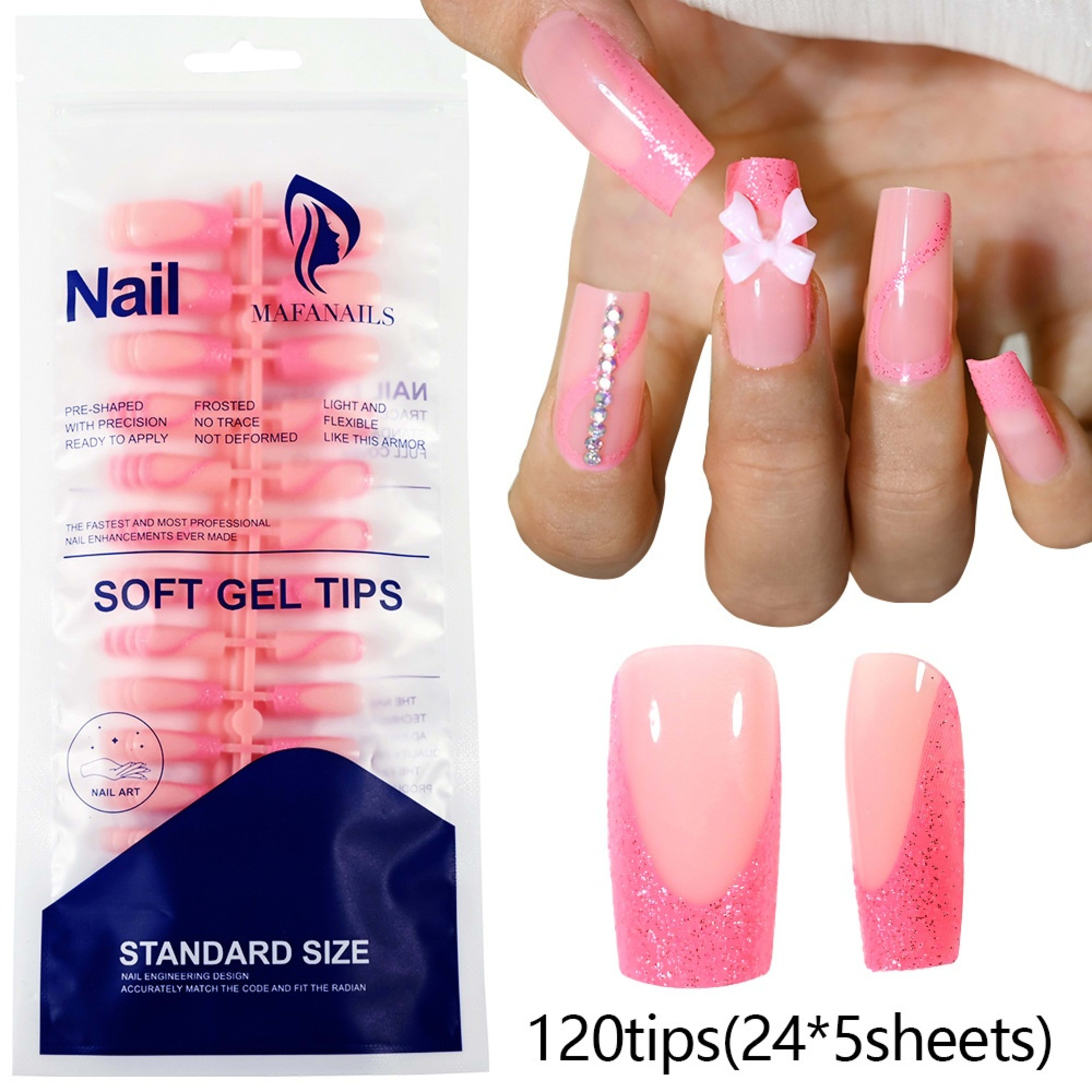 120-piece Bag Of Detachable Nail Tips For Manicures 31