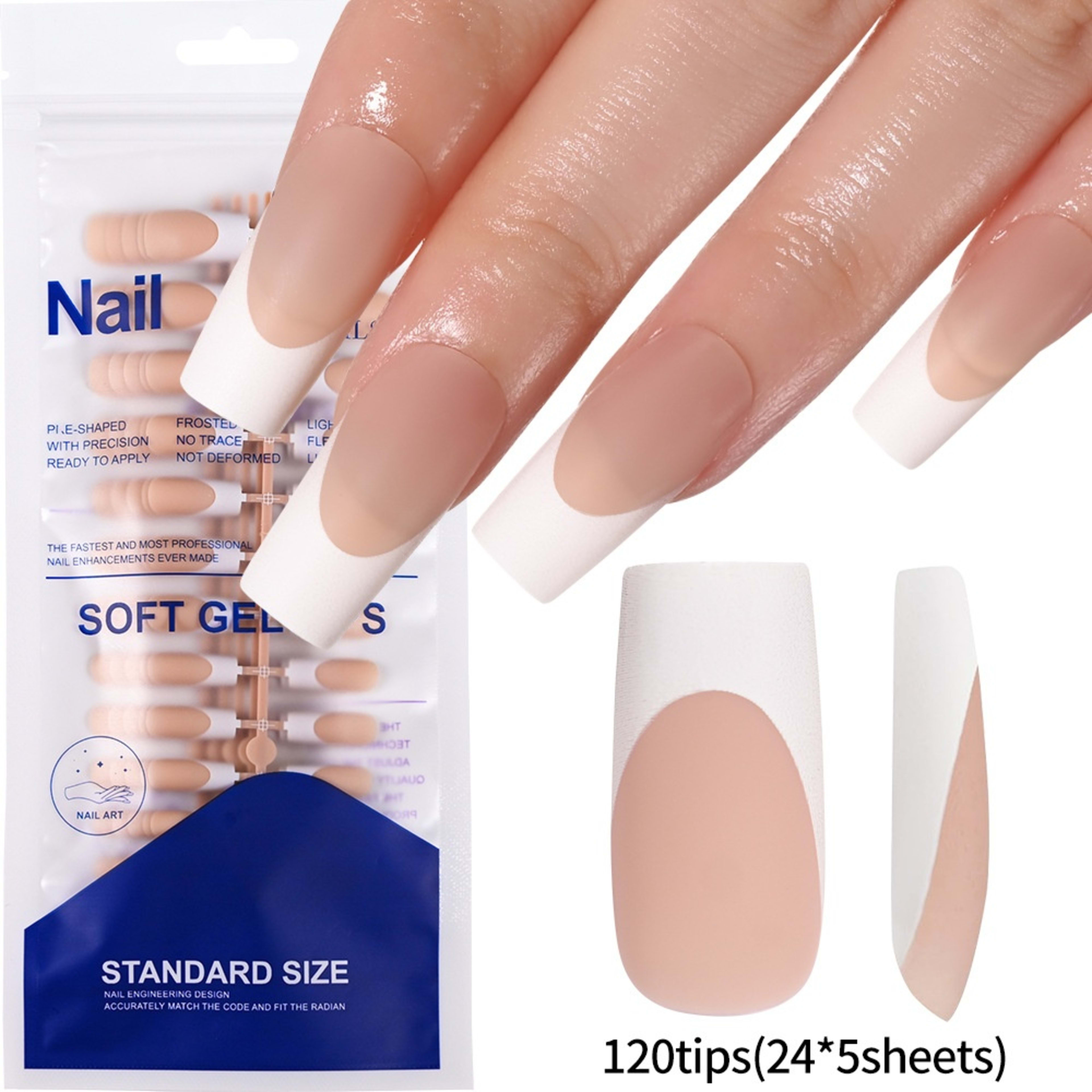 120-piece Bag Of Detachable Nail Tips For Manicures 21