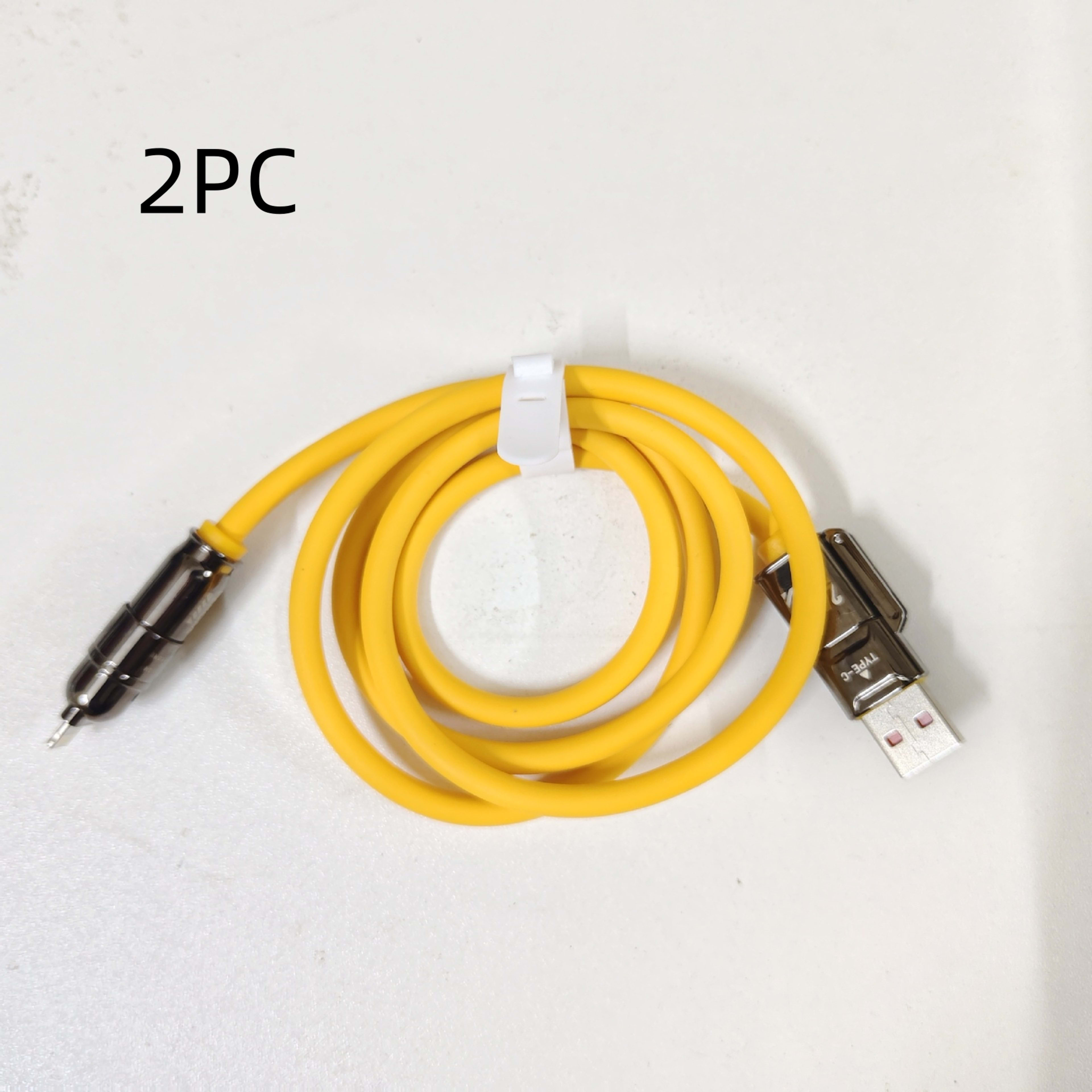 Dual Type-C 240W Four in One Data Cable 6