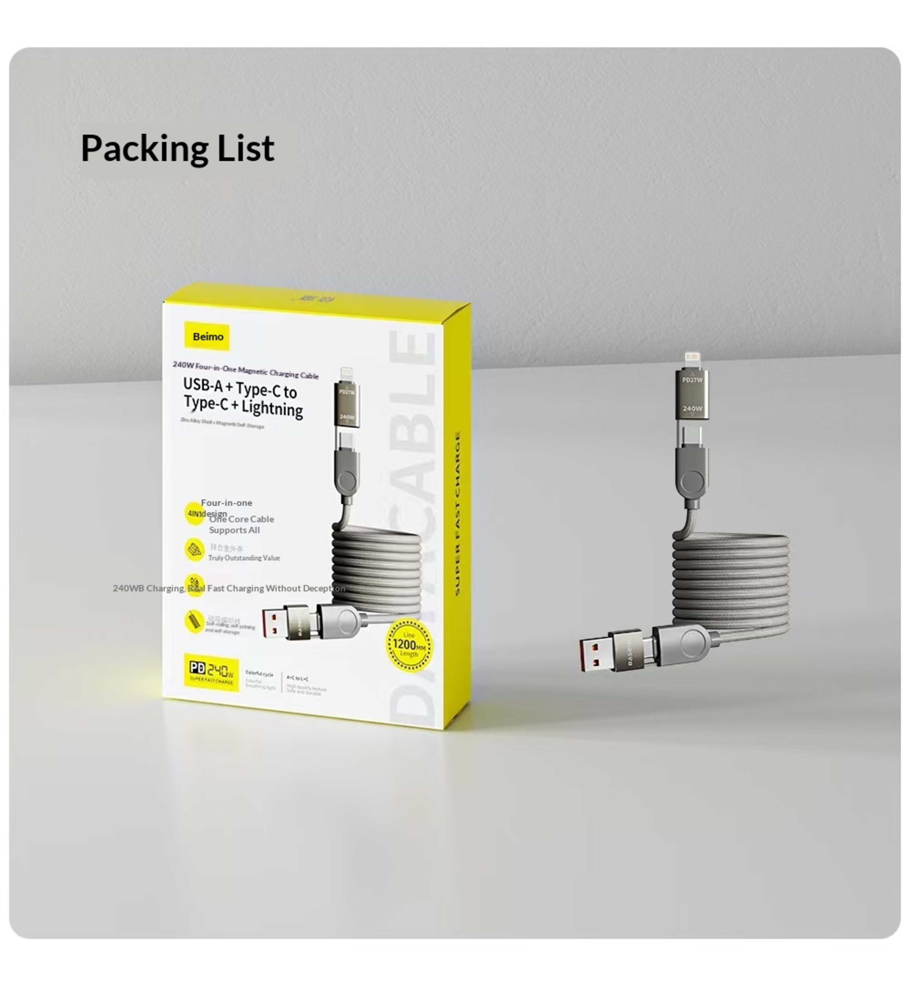 PD Fast Charging 16-Strand Fast Charging Data Cable 2