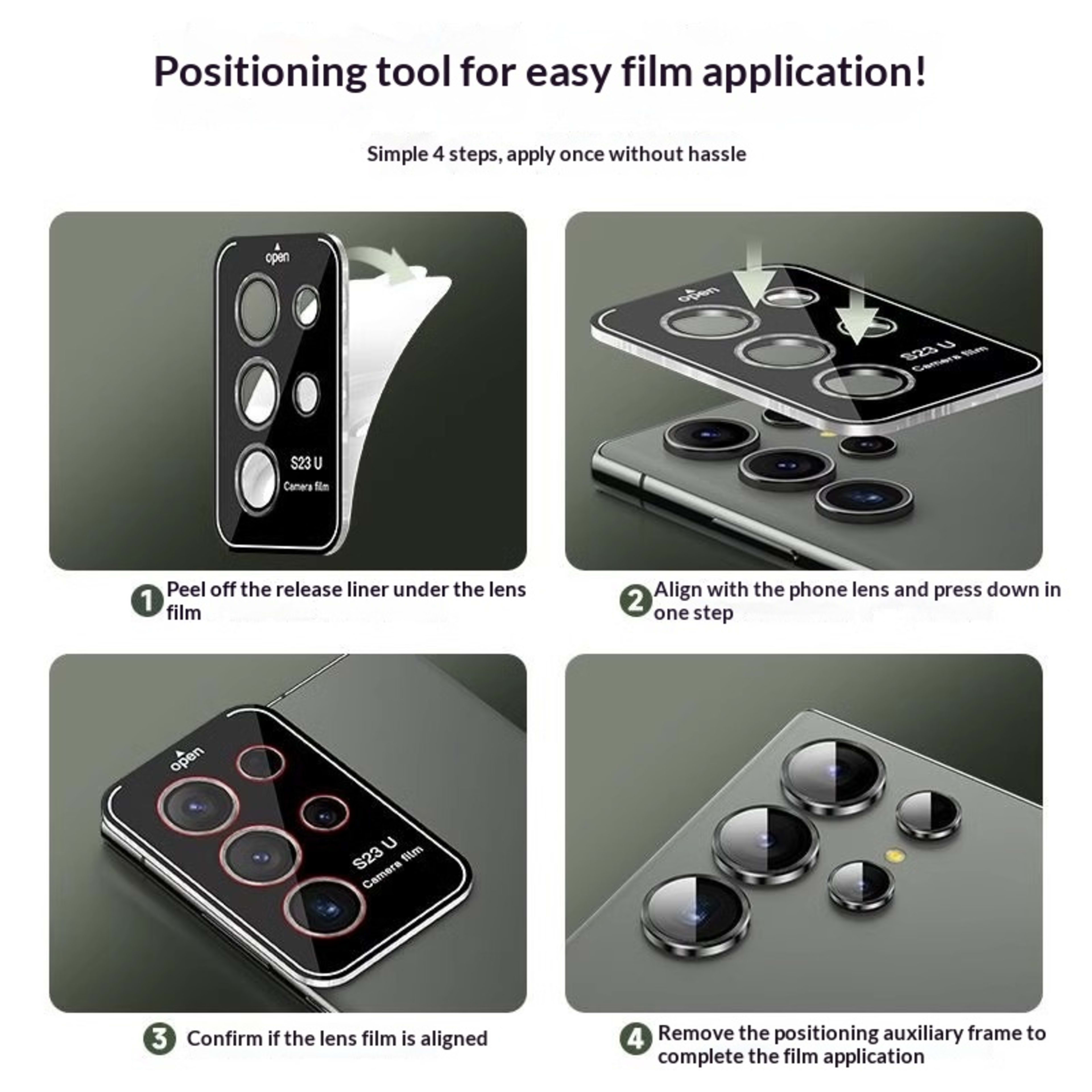 Metal Protective Ring For S22 Phone Rear Camera 8