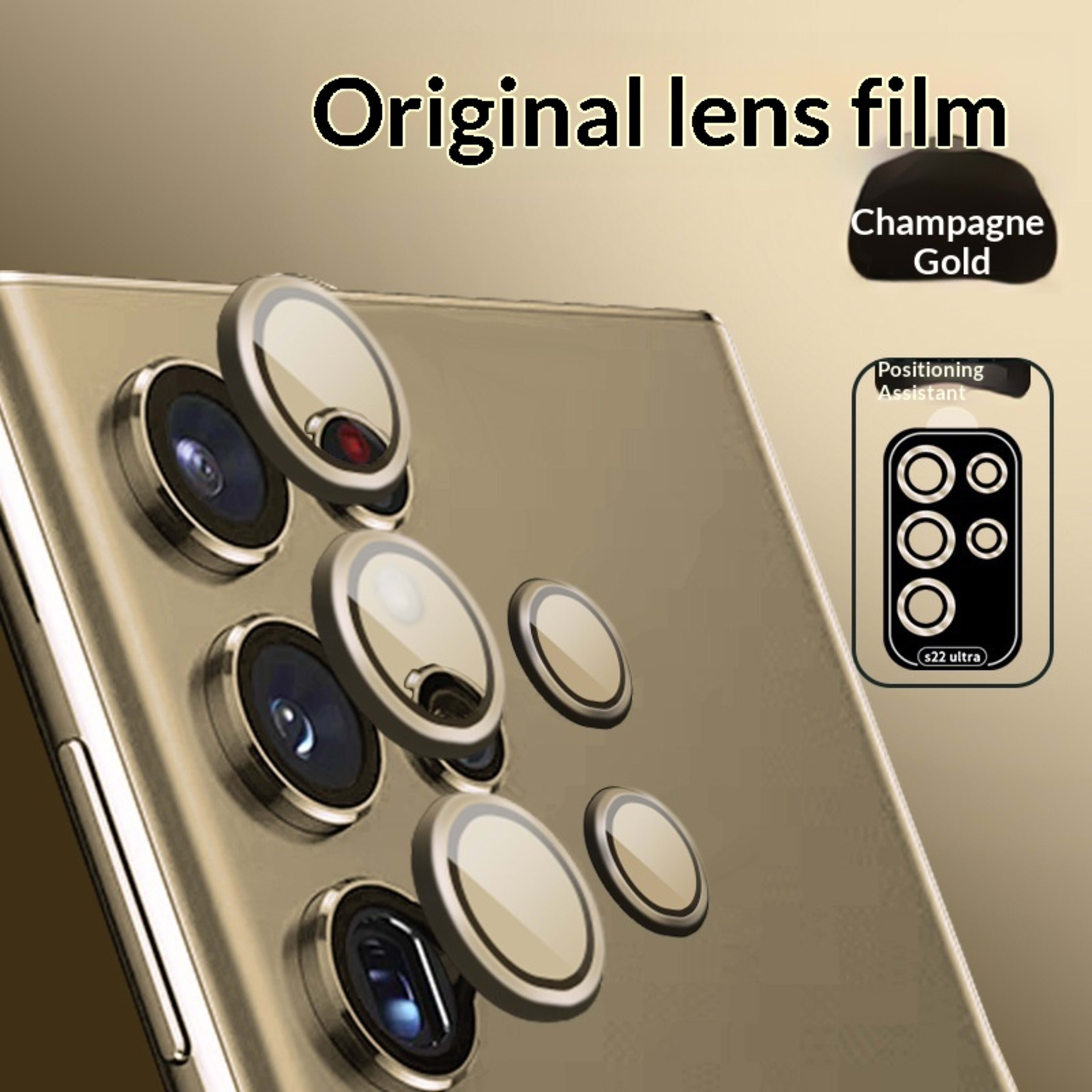 Metal Protective Ring For S22 Phone Rear Camera 7