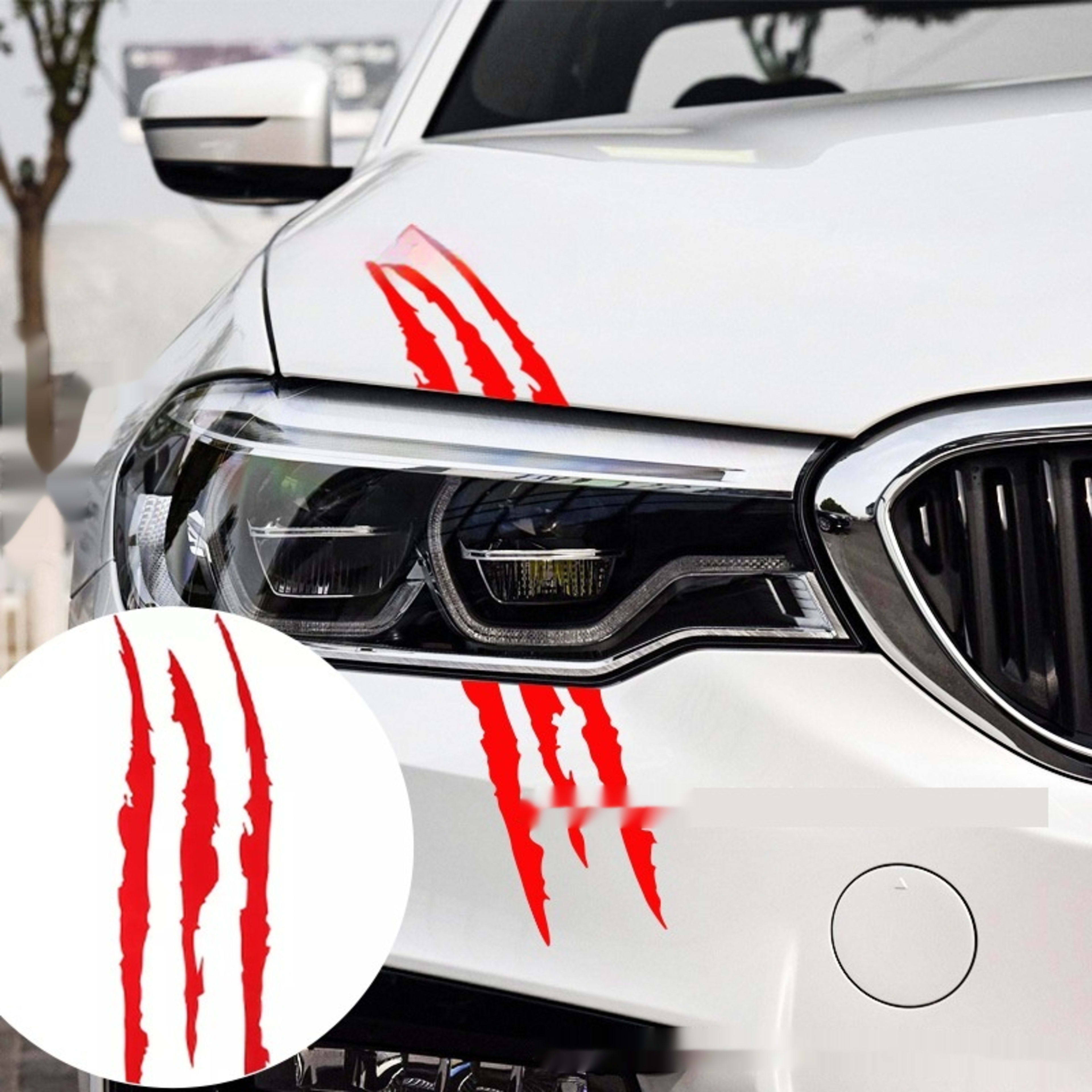 Car Ghost Claw Decal Headlight Decorative Claw Sticker 5