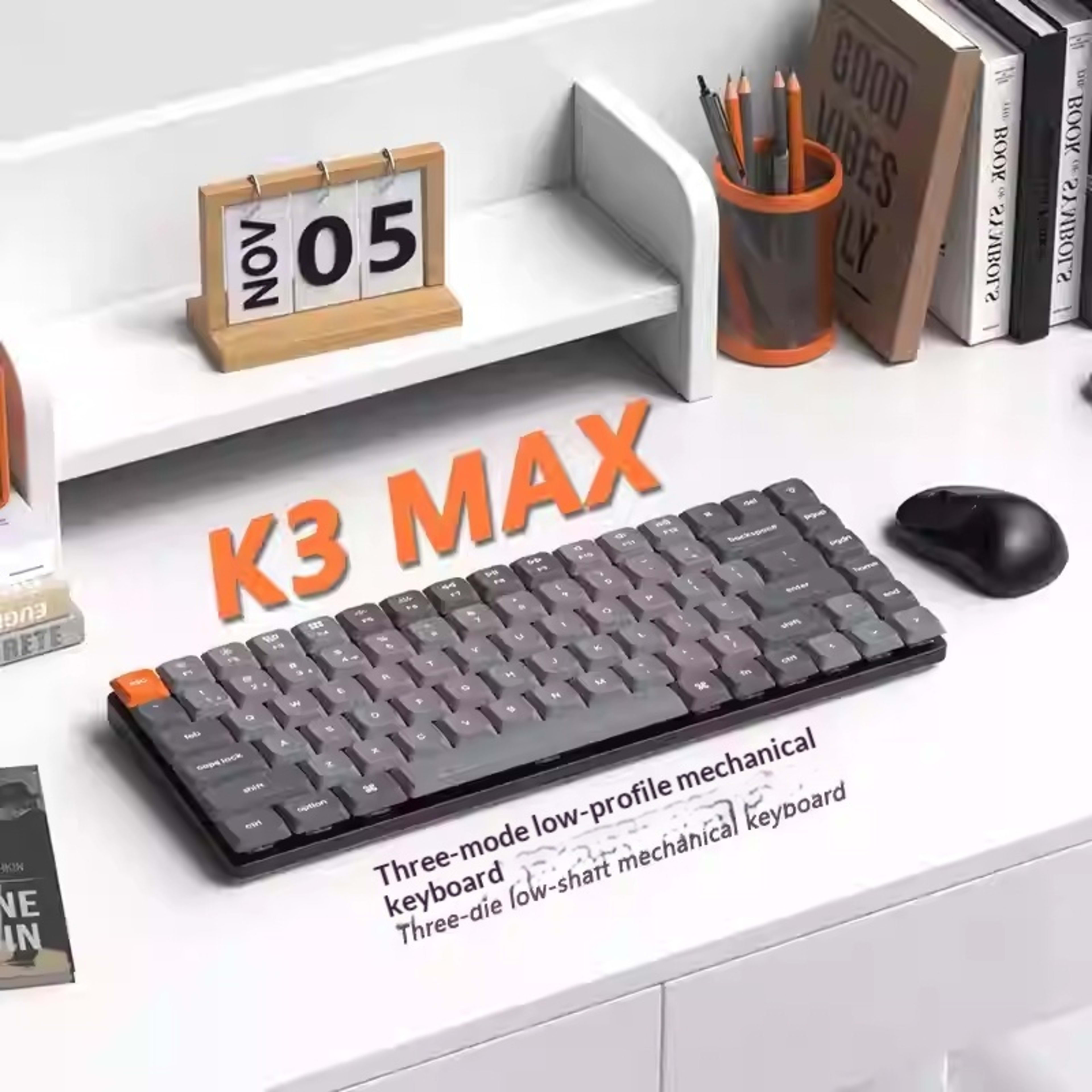 Office Silent Low-Profile Mechanical Tri-Mode Bluetooth Keyboard 2
