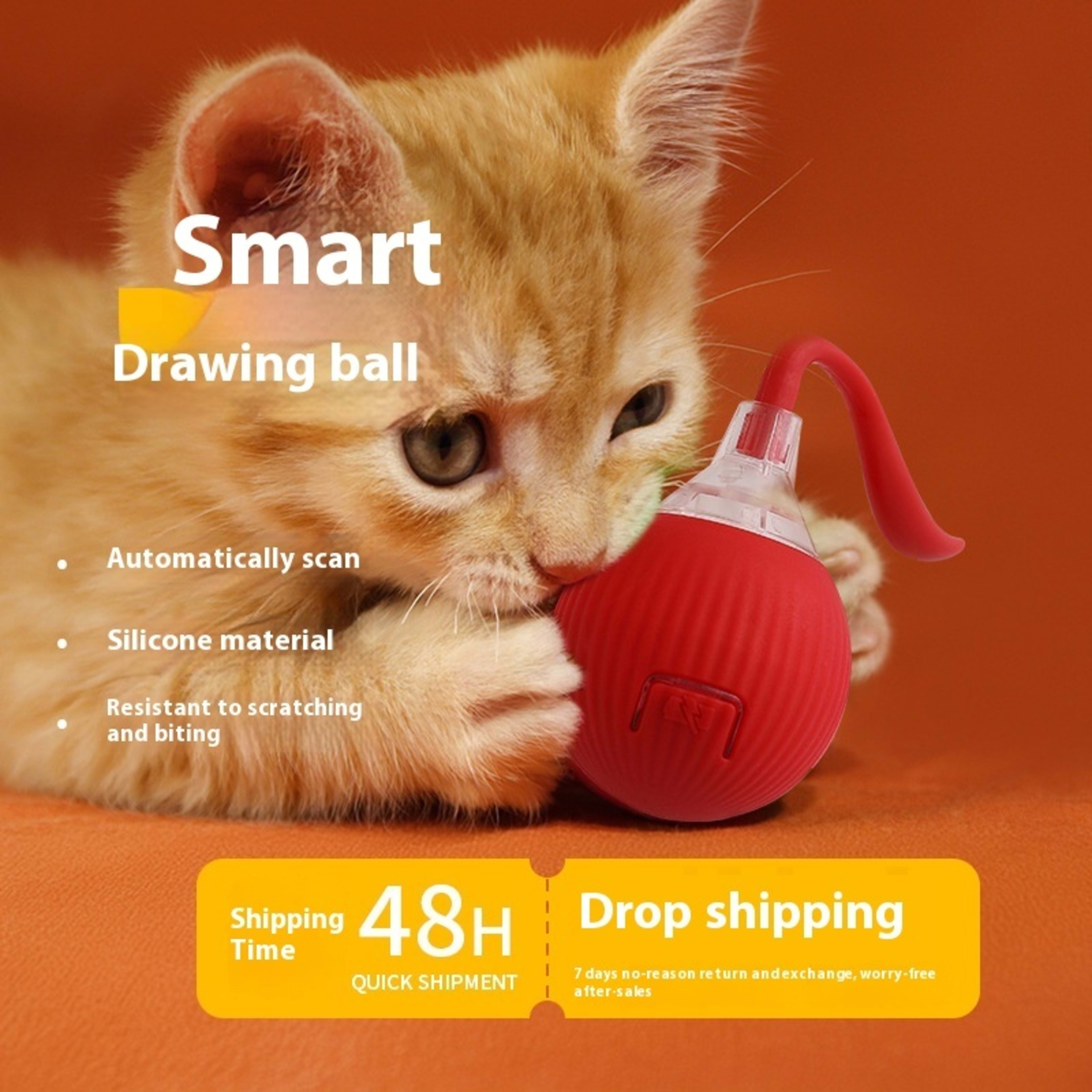 Interactive Cat Toy Ball Super Drive Cat Rolling Ball 1