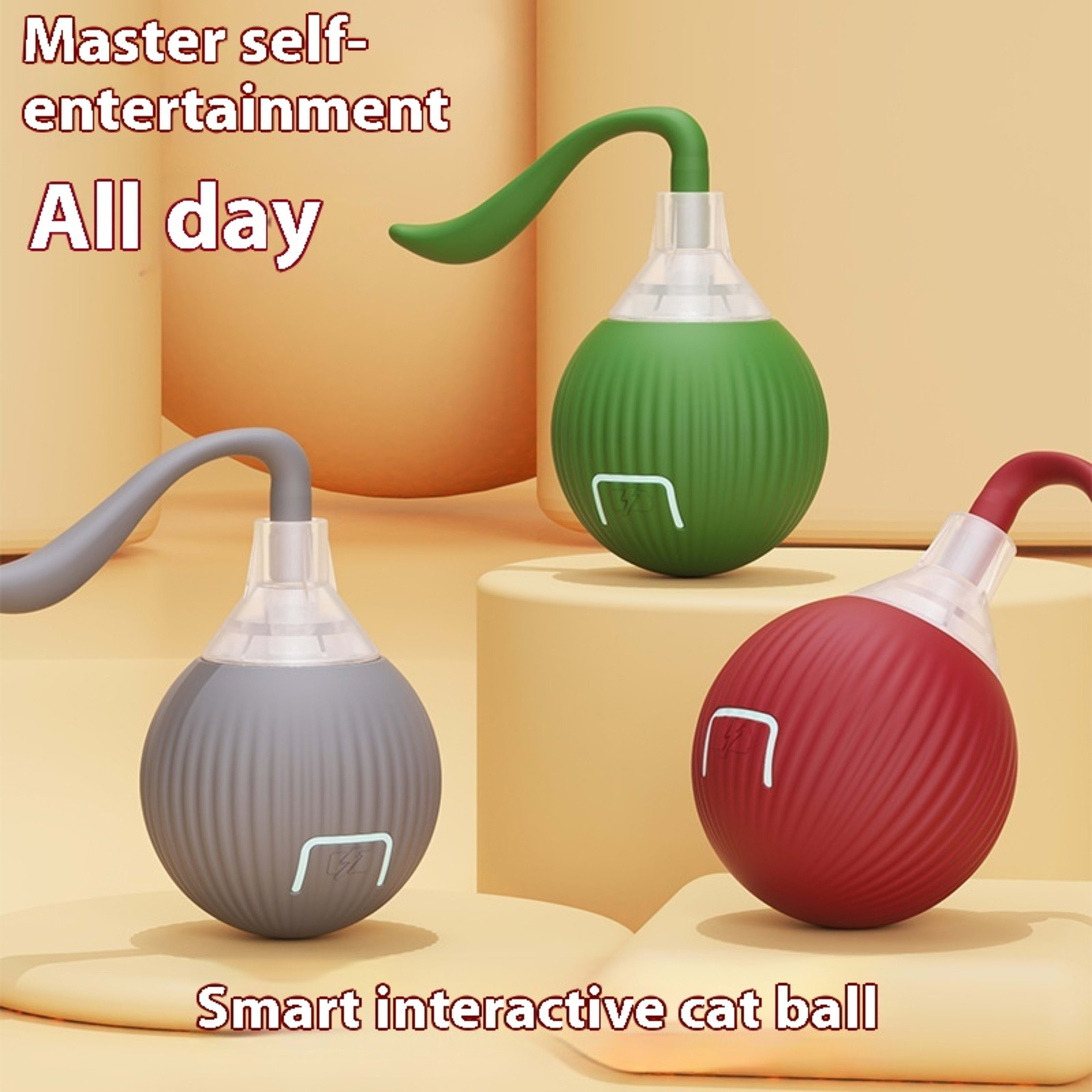 Interactive Cat Toy Ball Super Drive Cat Rolling Ball 3
