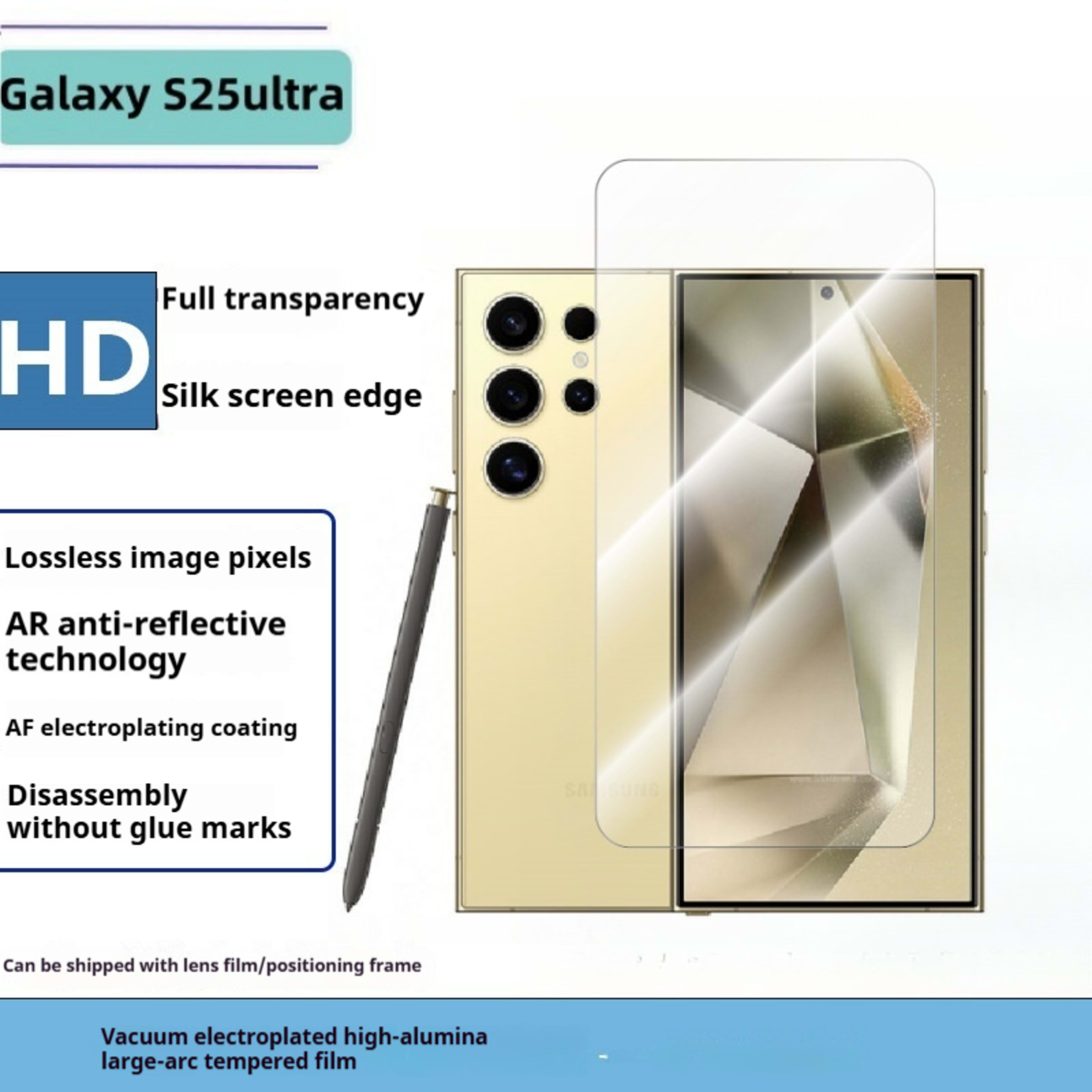 Anti-peep Full-screen Unlockable Electroplated HD Glass Screen Protector 2