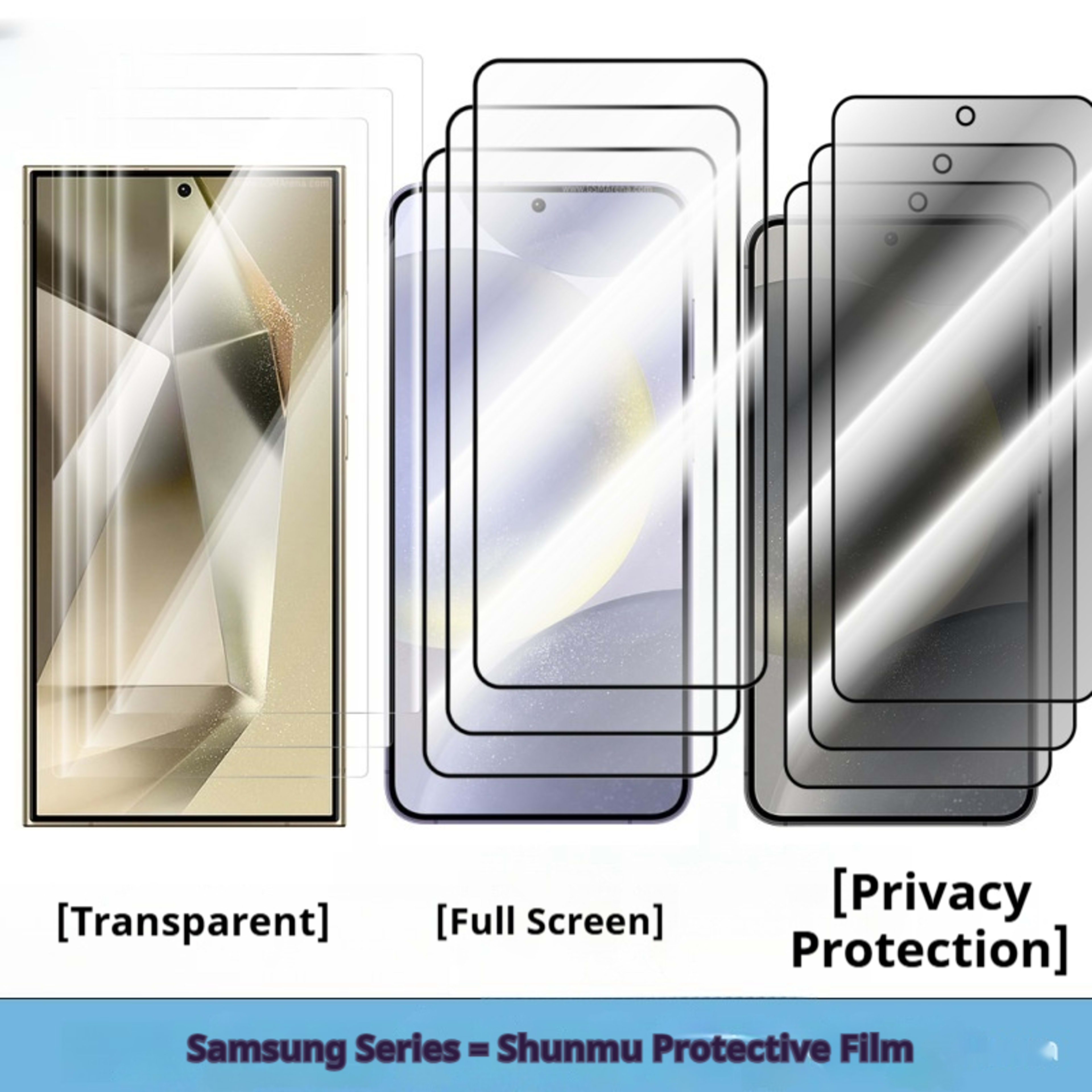 Anti-peep Full-screen Unlockable Electroplated HD Glass Screen Protector 5