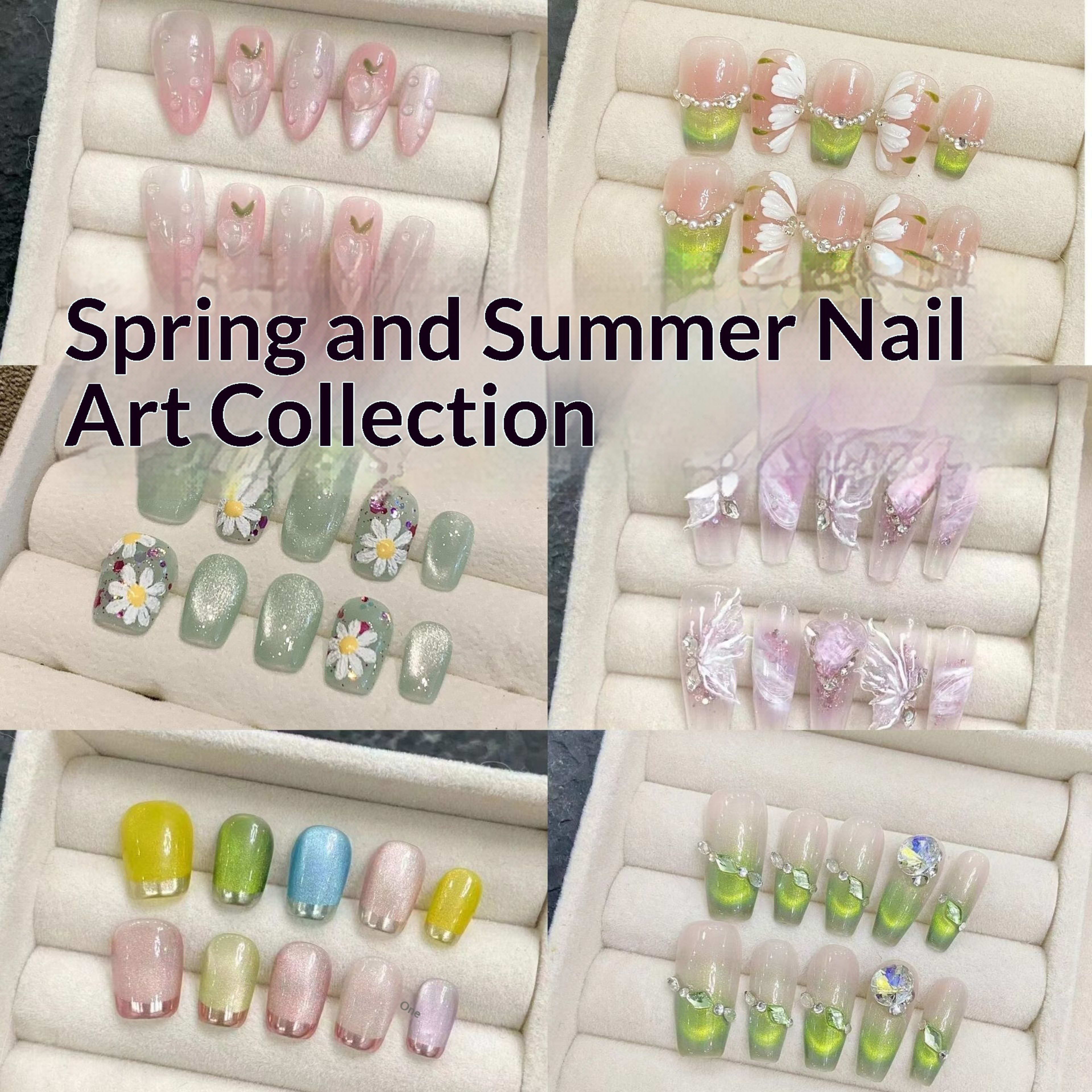 Nail Art Spring Little Flowers Summer Vibe Wearable Fake Nails 3
