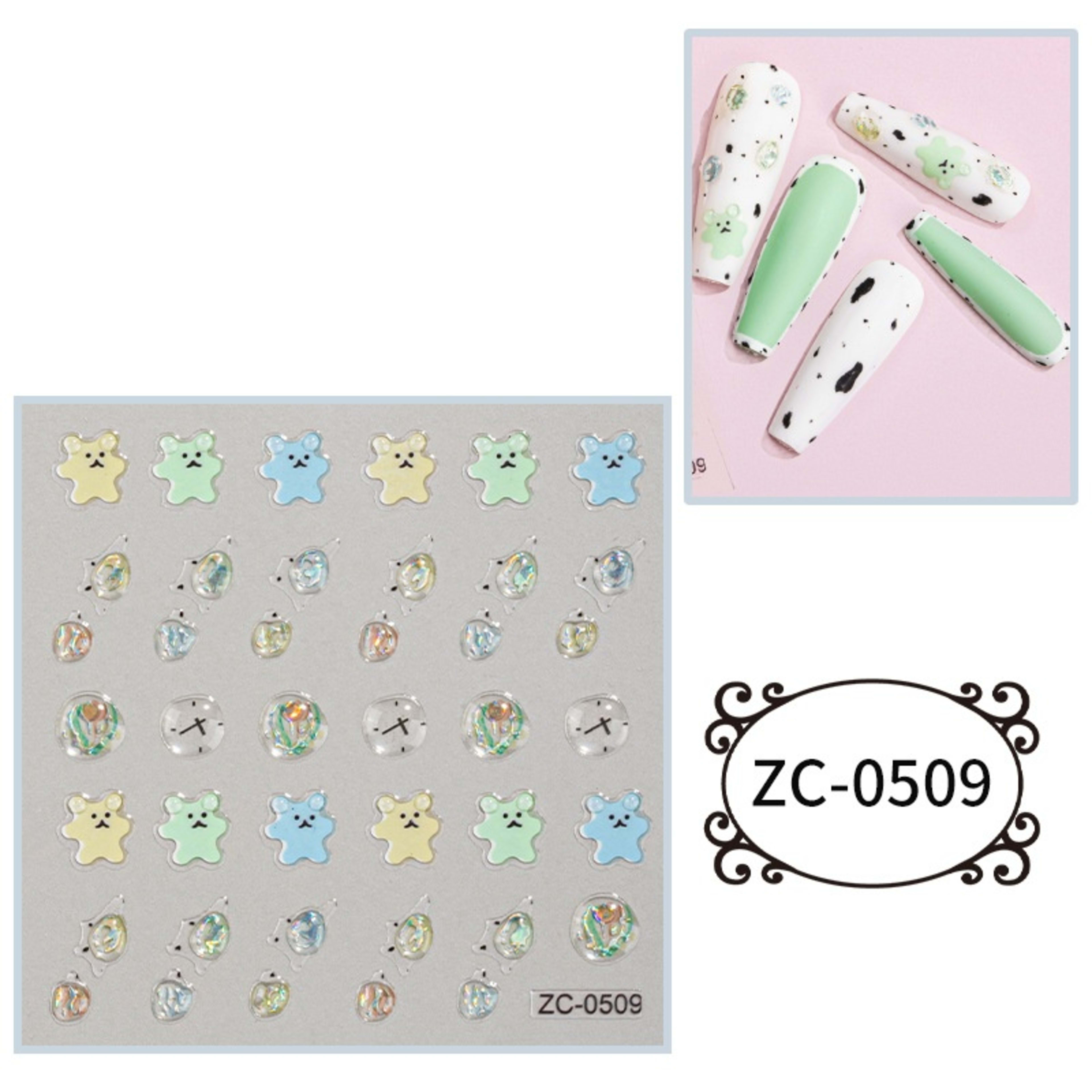 Creative Stickers Cute 3D Jelly Soft-Plastic Embossed Decals 5