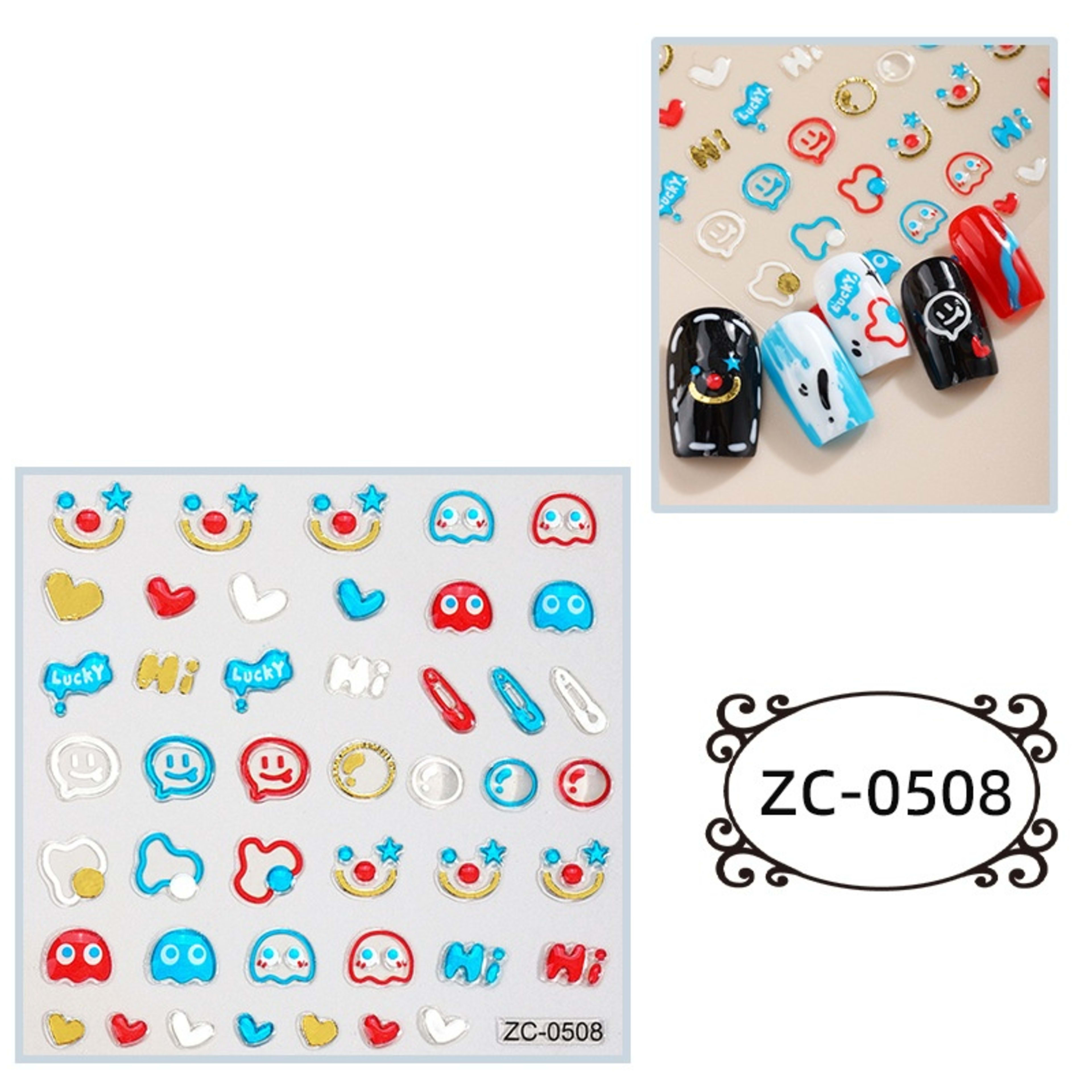 Creative Stickers Cute 3D Jelly Soft-Plastic Embossed Decals 18