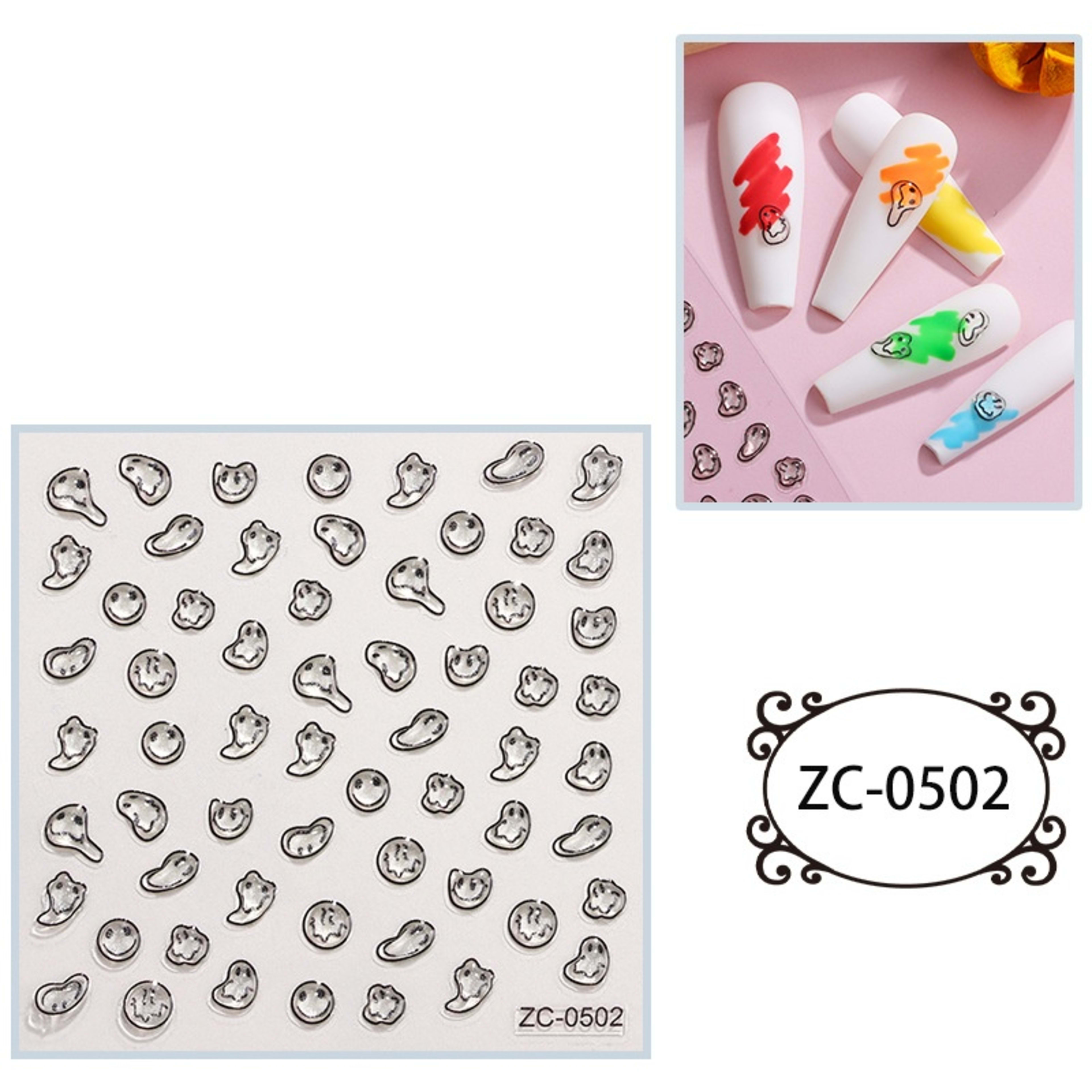 Creative Stickers Cute 3D Jelly Soft-Plastic Embossed Decals 29