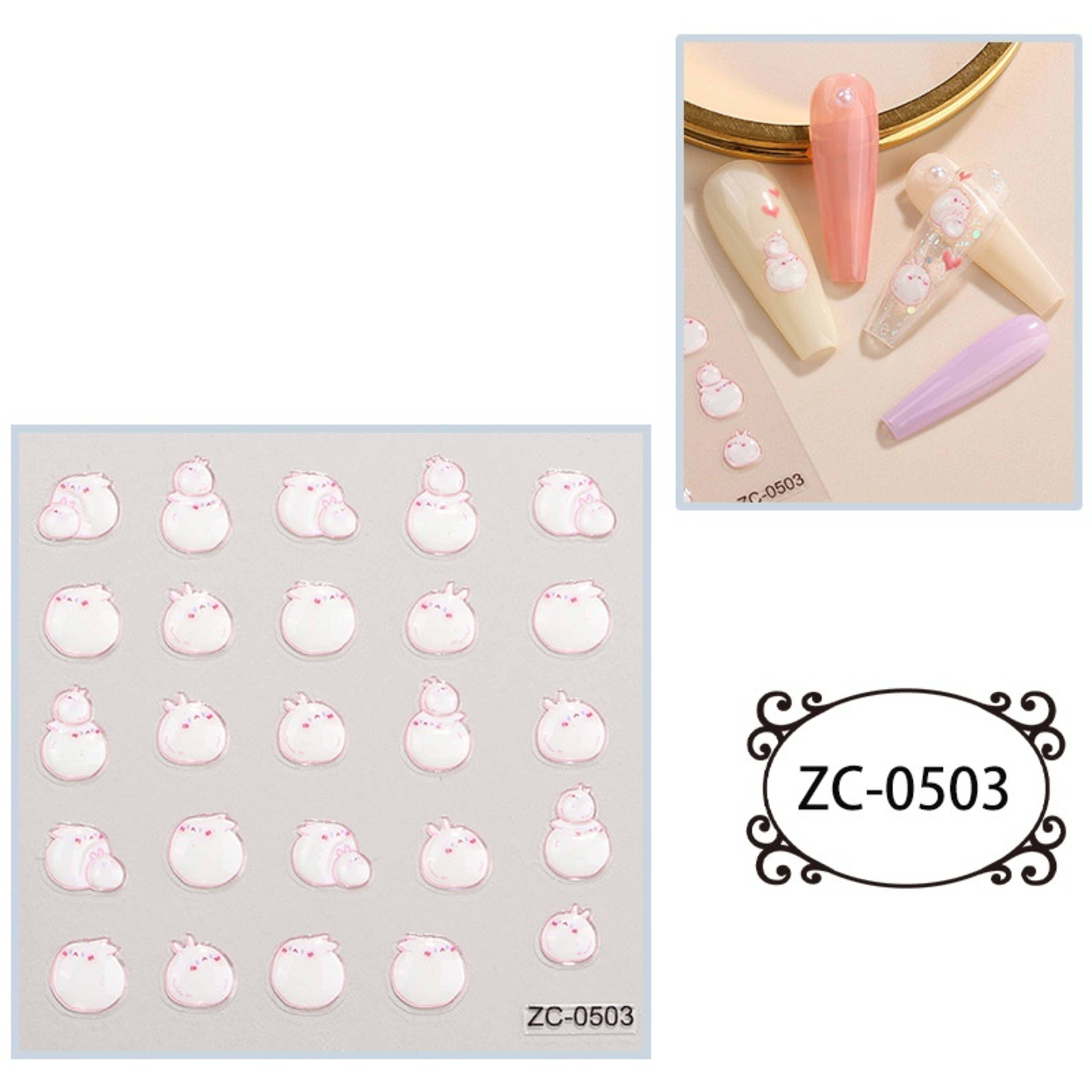 Creative Stickers Cute 3D Jelly Soft-Plastic Embossed Decals 33