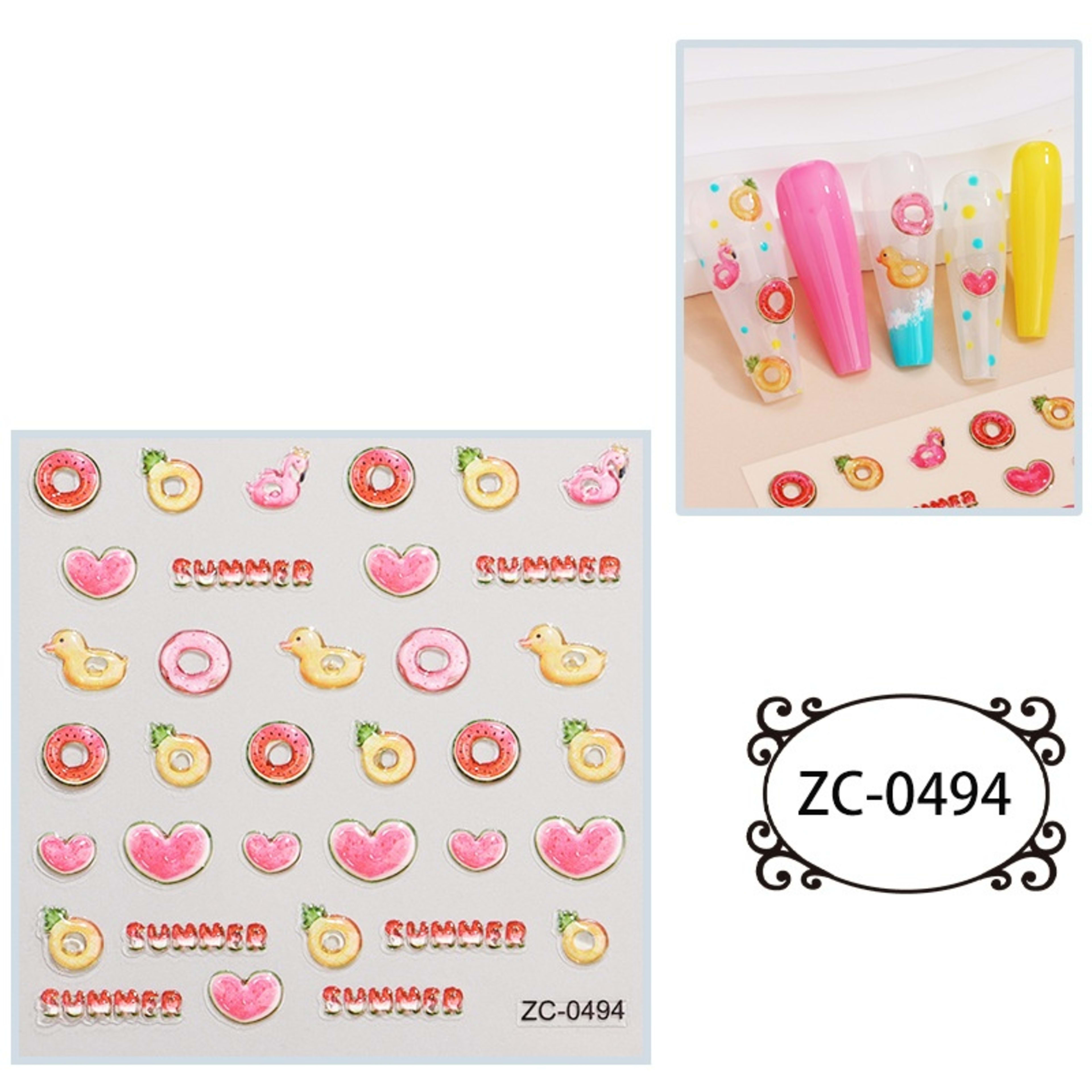 Creative Stickers Cute 3D Jelly Soft-Plastic Embossed Decals 31