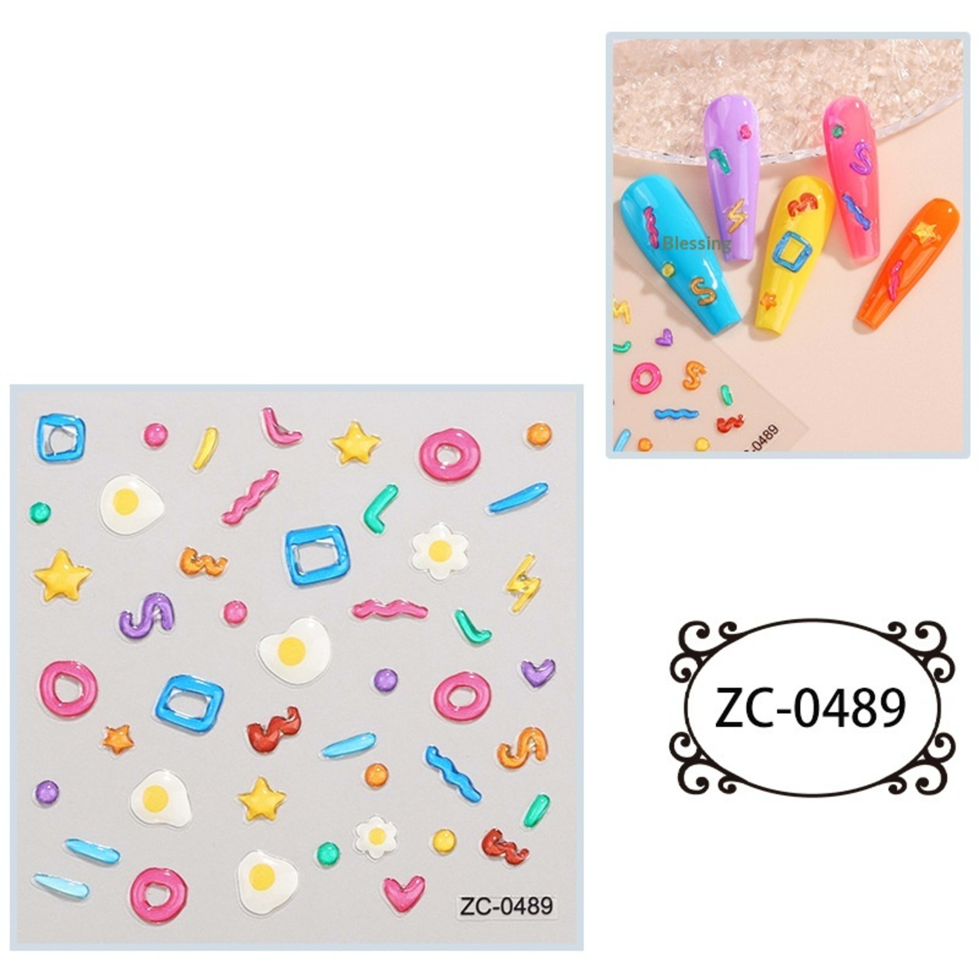 Creative Stickers Cute 3D Jelly Soft-Plastic Embossed Decals 7