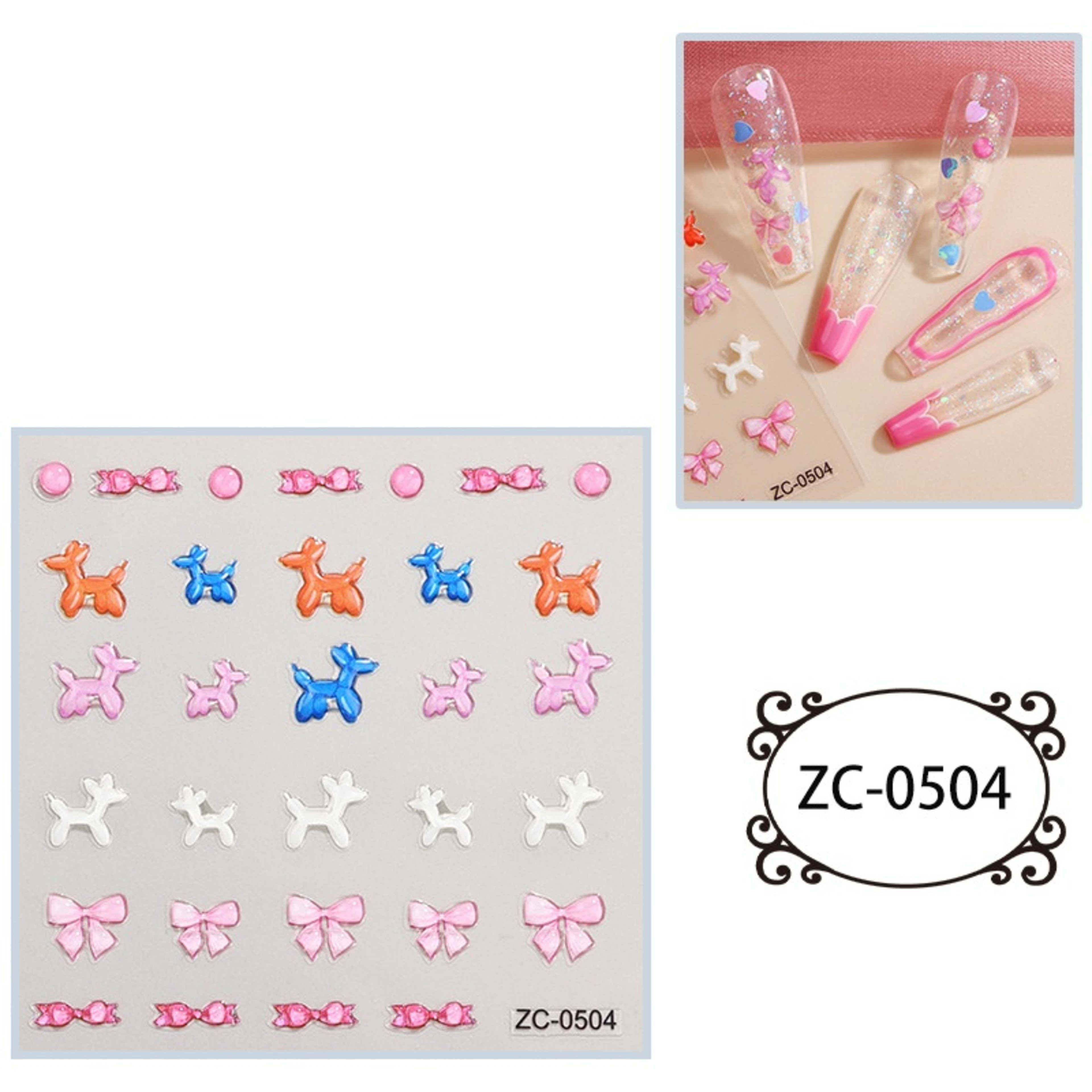 Creative Stickers Cute 3D Jelly Soft-Plastic Embossed Decals 4