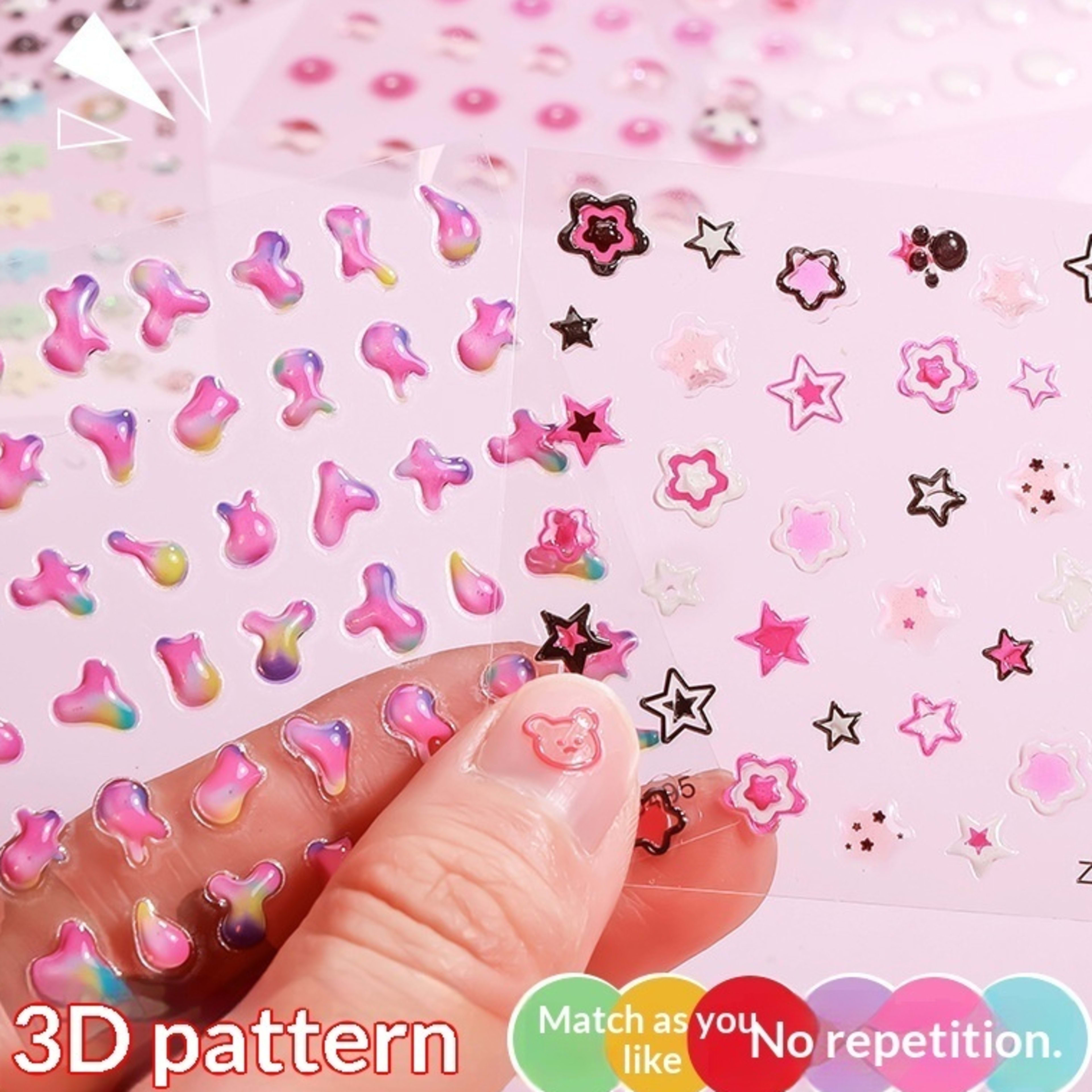 Creative Stickers Cute 3D Jelly Soft-Plastic Embossed Decals 2