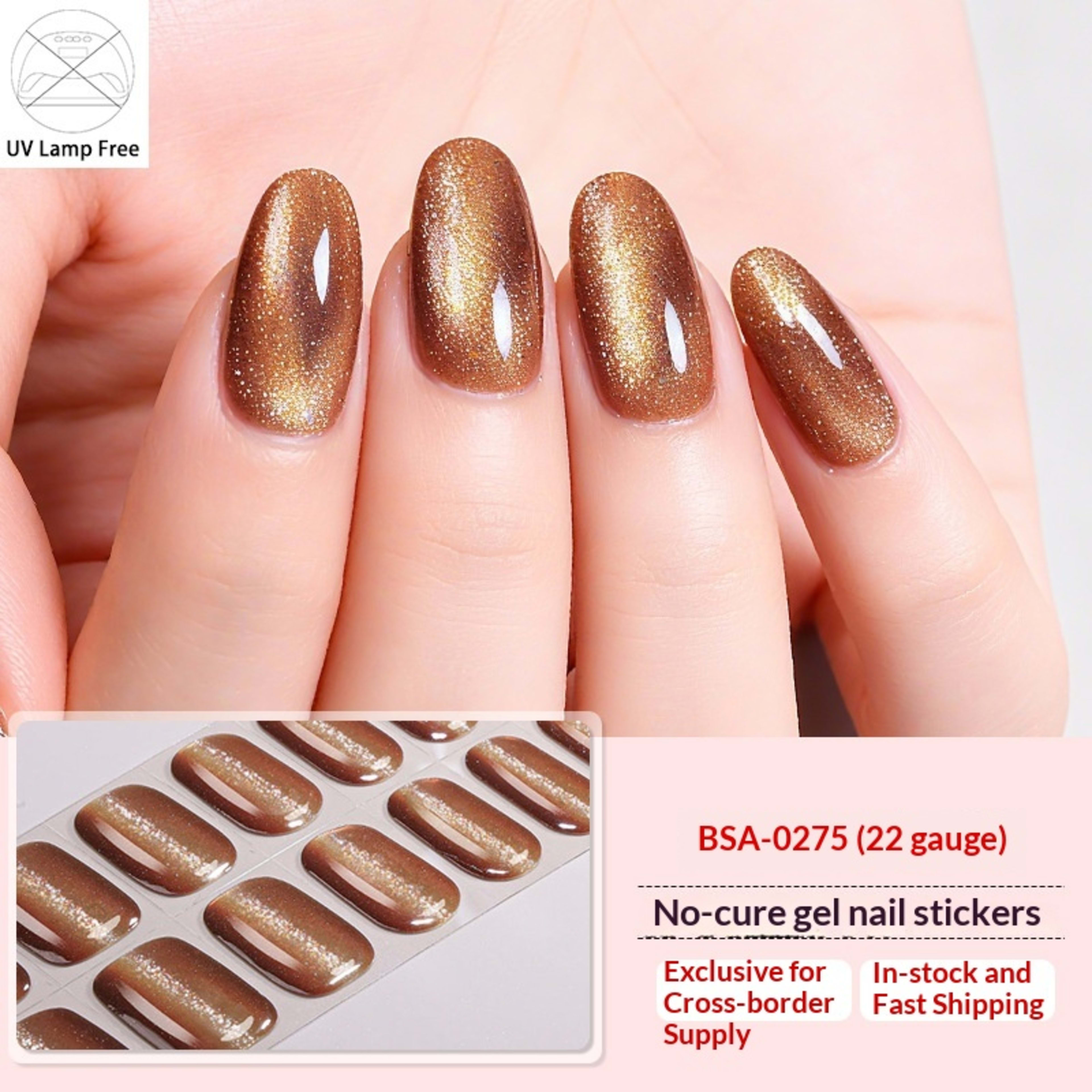 Waterproof Leopard Print Gel Nail Stickers 3
