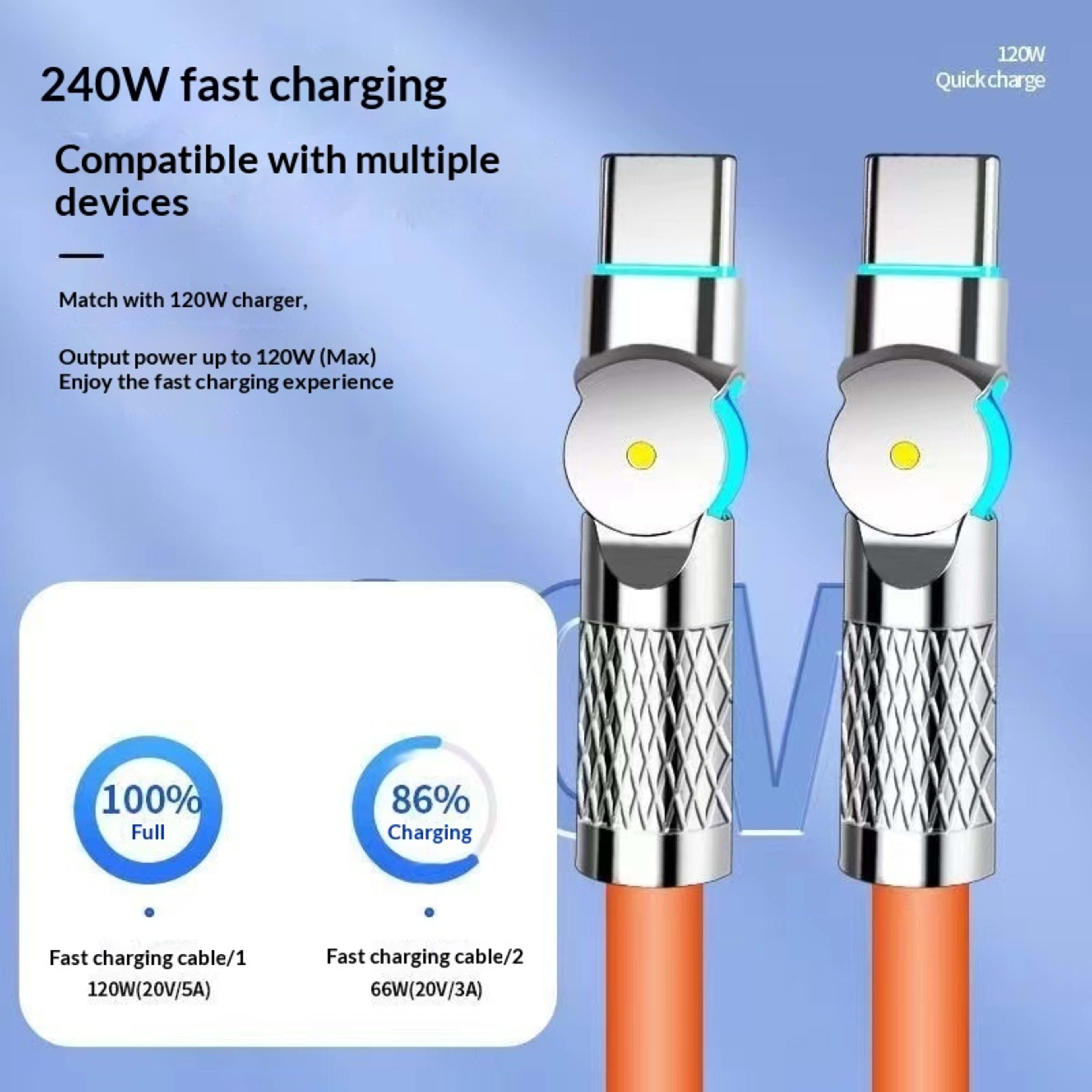 240W PD Fast-charging Data Cable 7