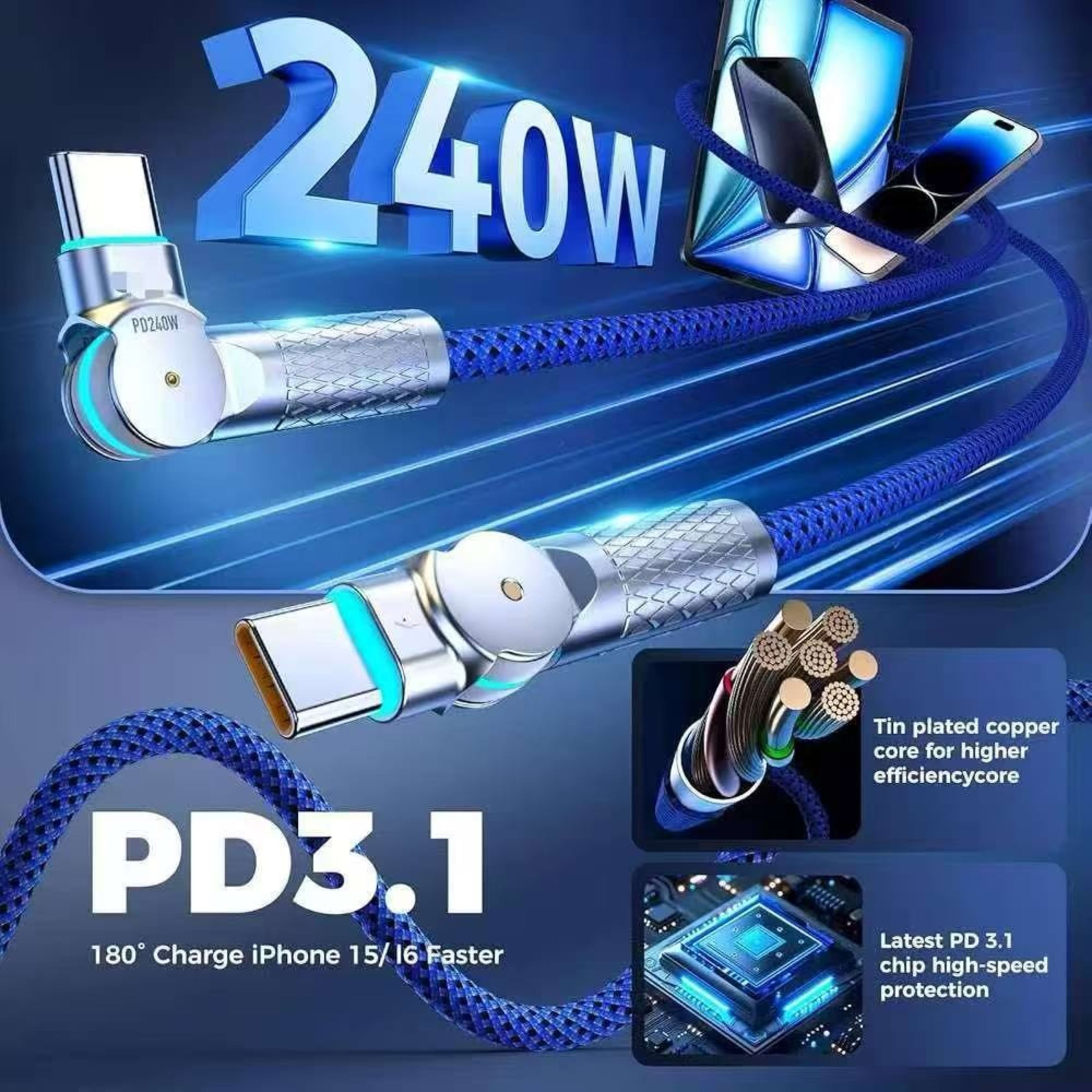 240W PD Fast-charging Data Cable 5