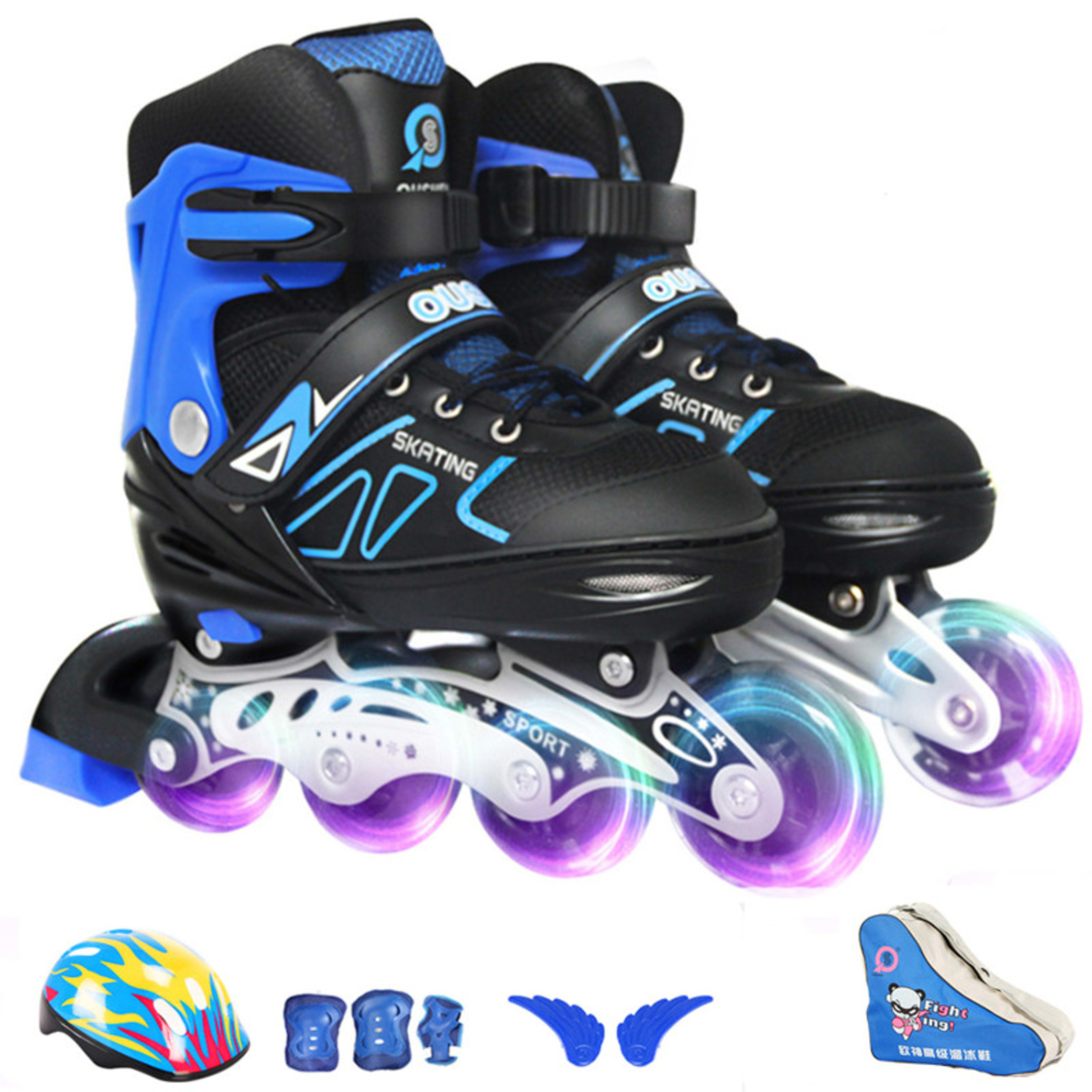 Ice Skates Speed Skating Childrens And Students Roller Inline Adjustable 2