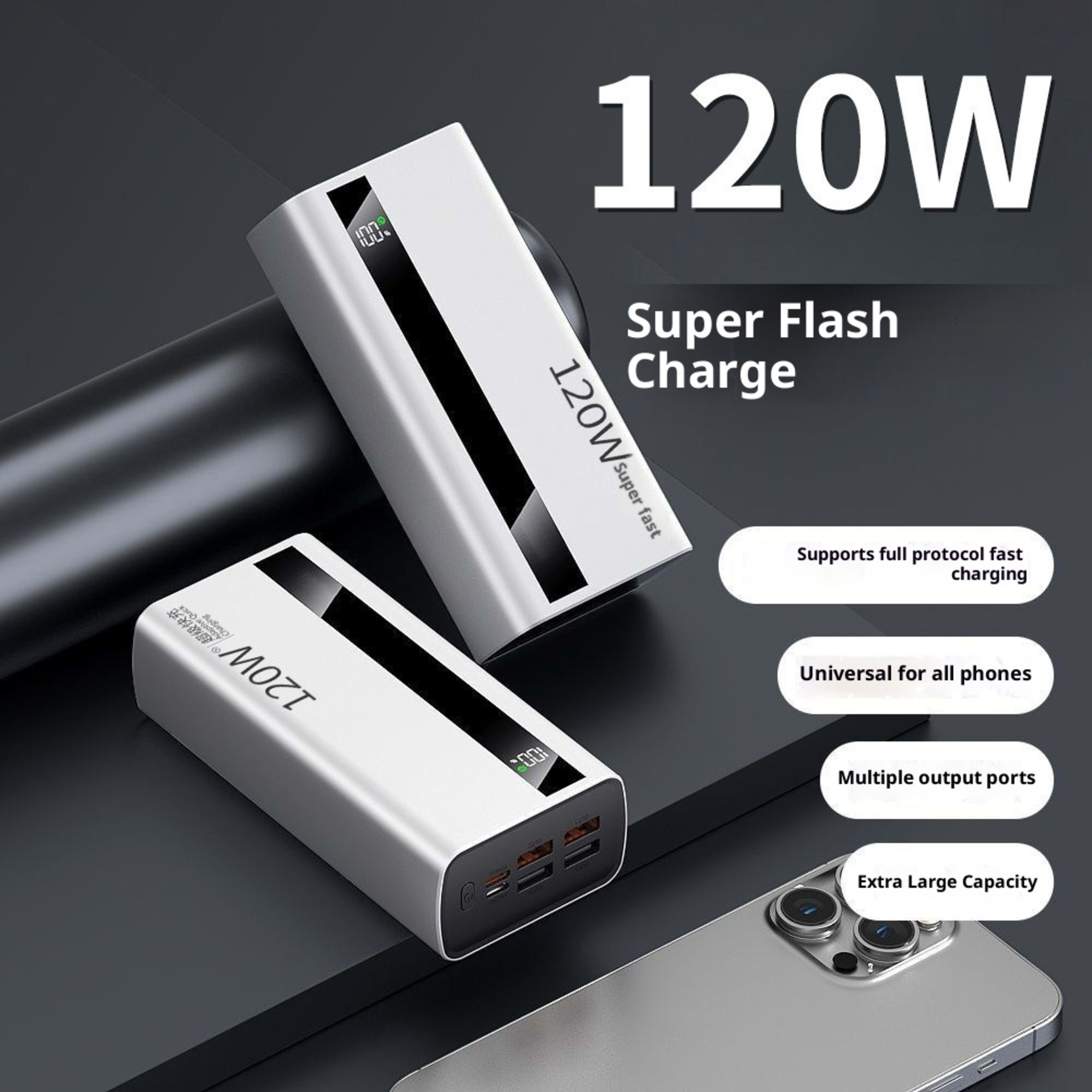 3C-certified Extra-large Capacity Power Bank 3