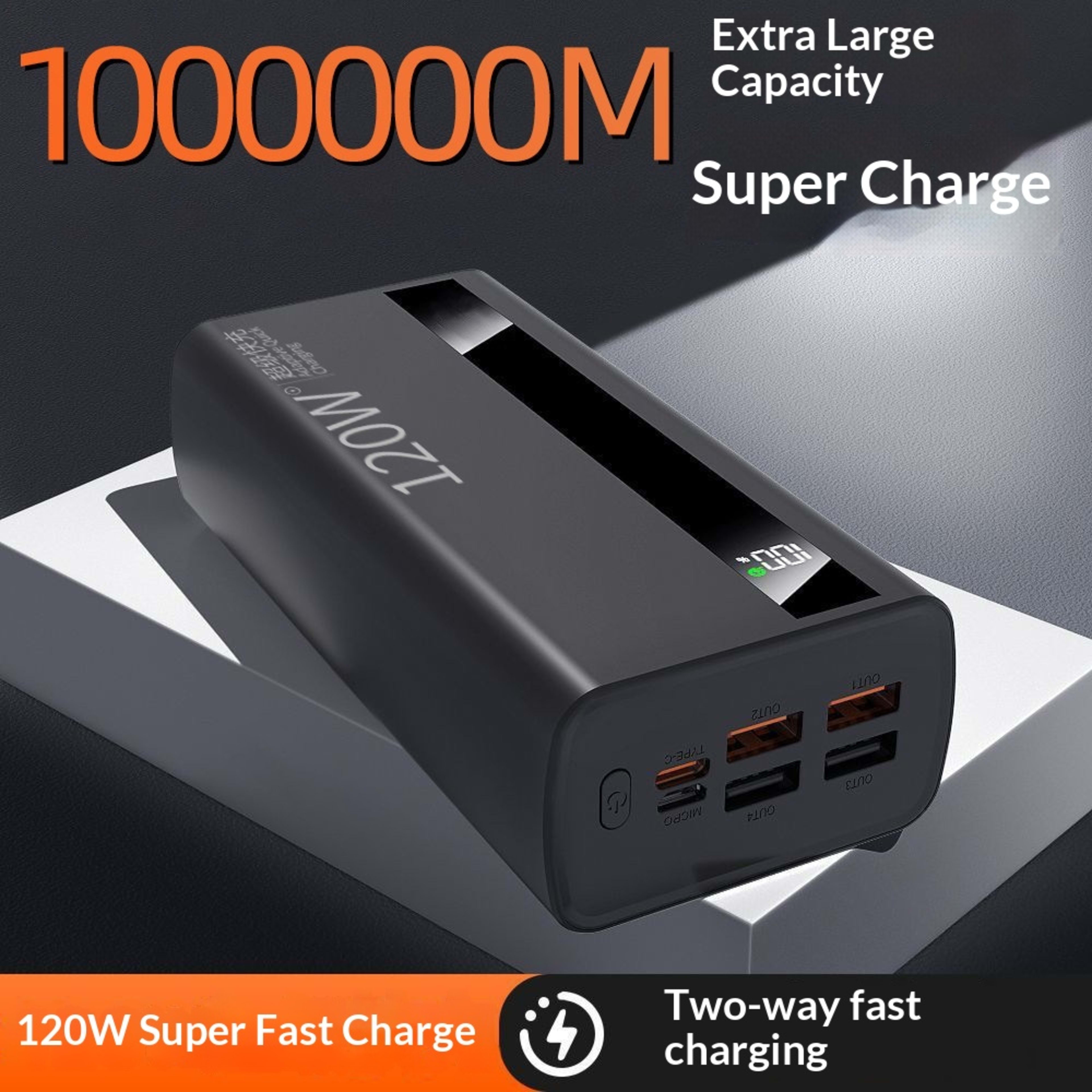 3C-certified Extra-large Capacity Power Bank 4