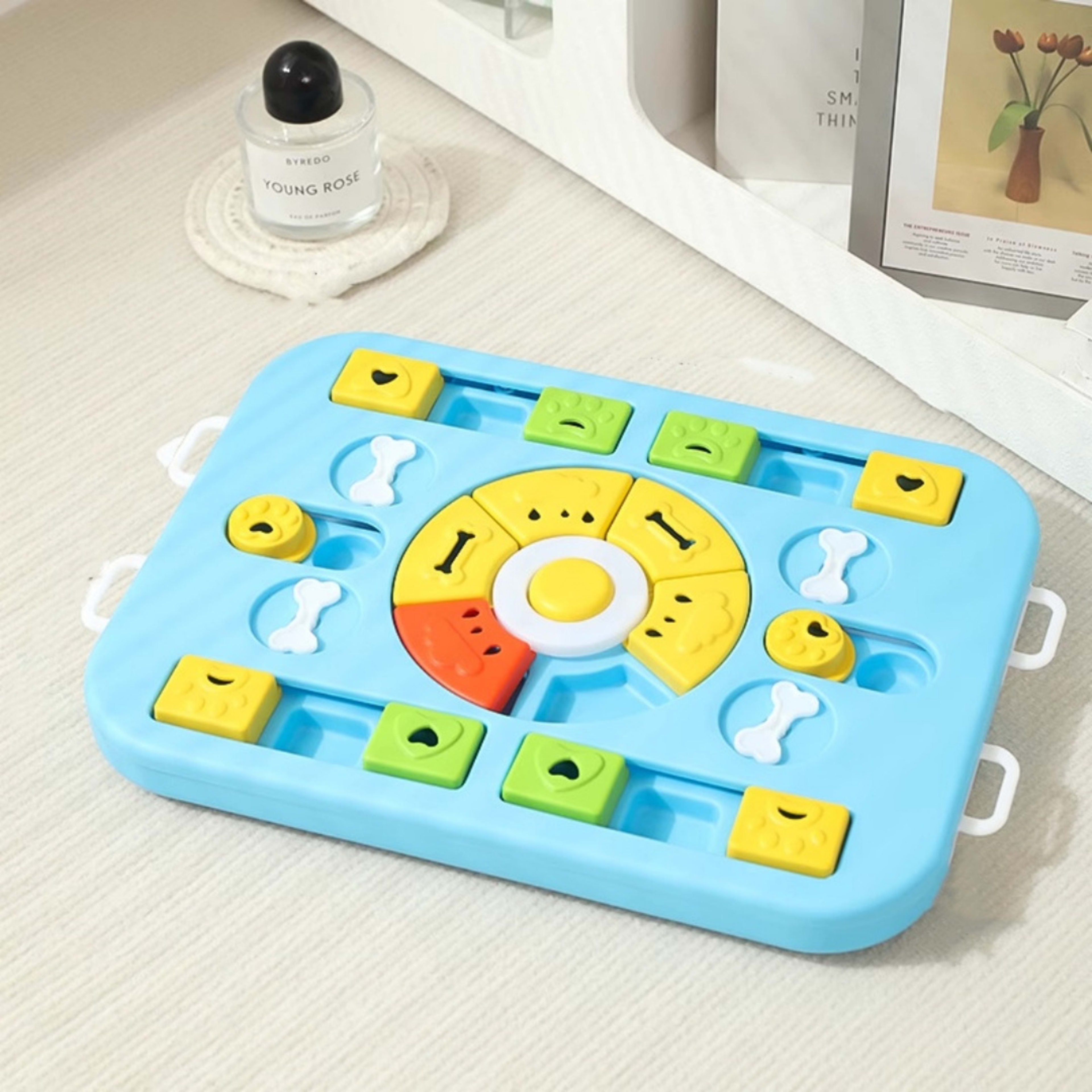 Dog Toy For Entertainment And Self-Amusement Sounding Pet Food-Dispensing Toy Sniffing Mat 5