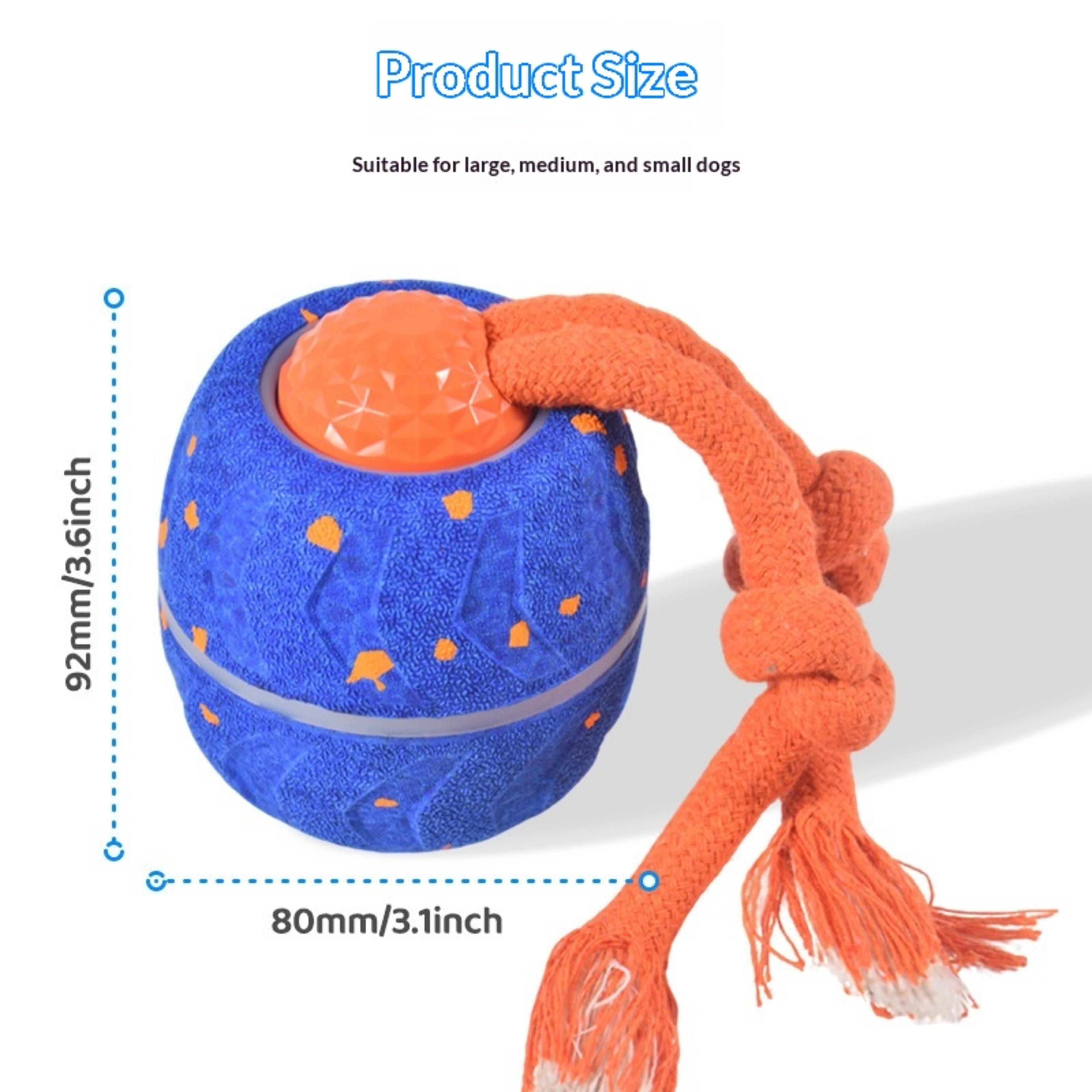 Pet Electric Smart Rolling Ball Sound-Playing Spinning Teething Toy Ball 1