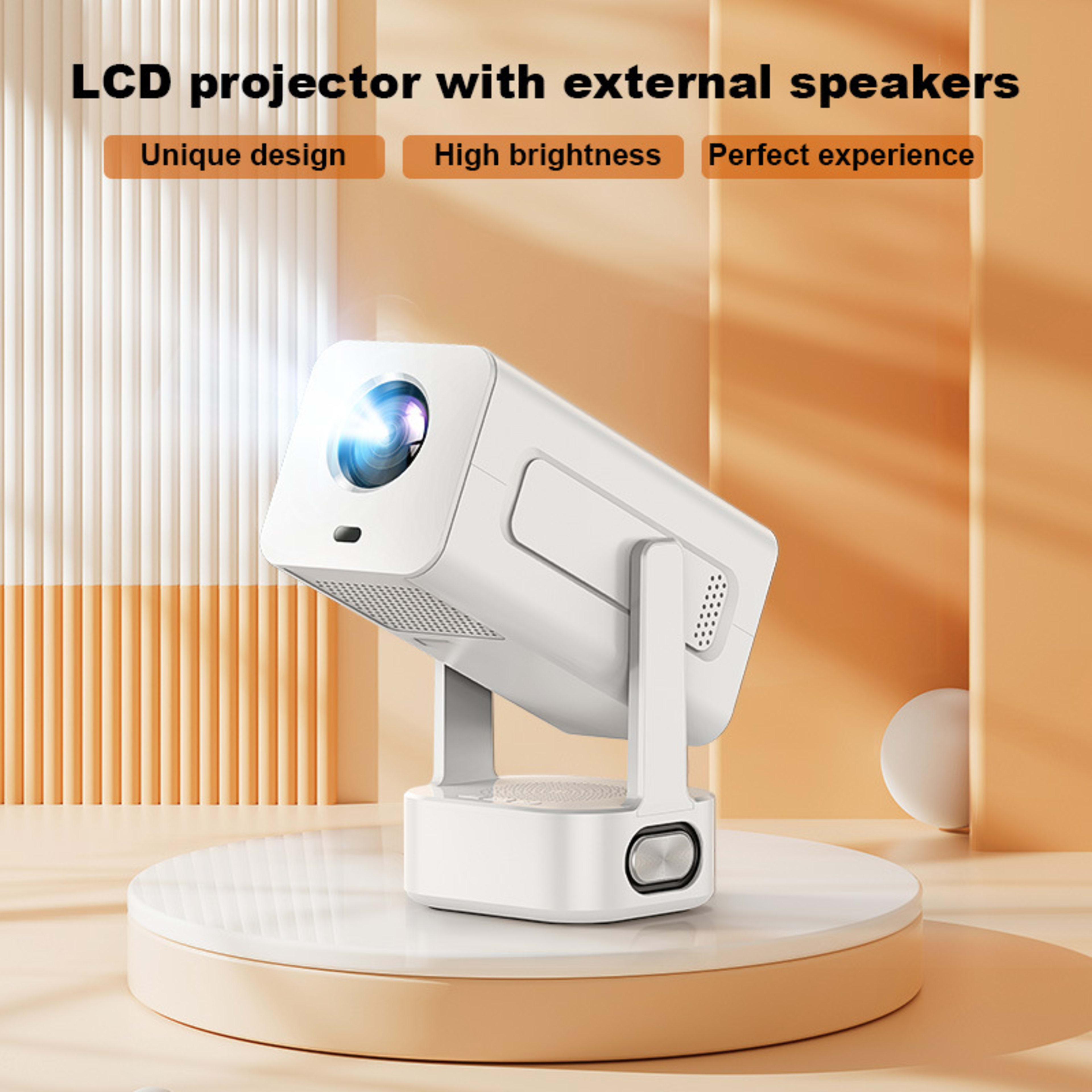 Home Portable HD 4K Bedroom Projector 2