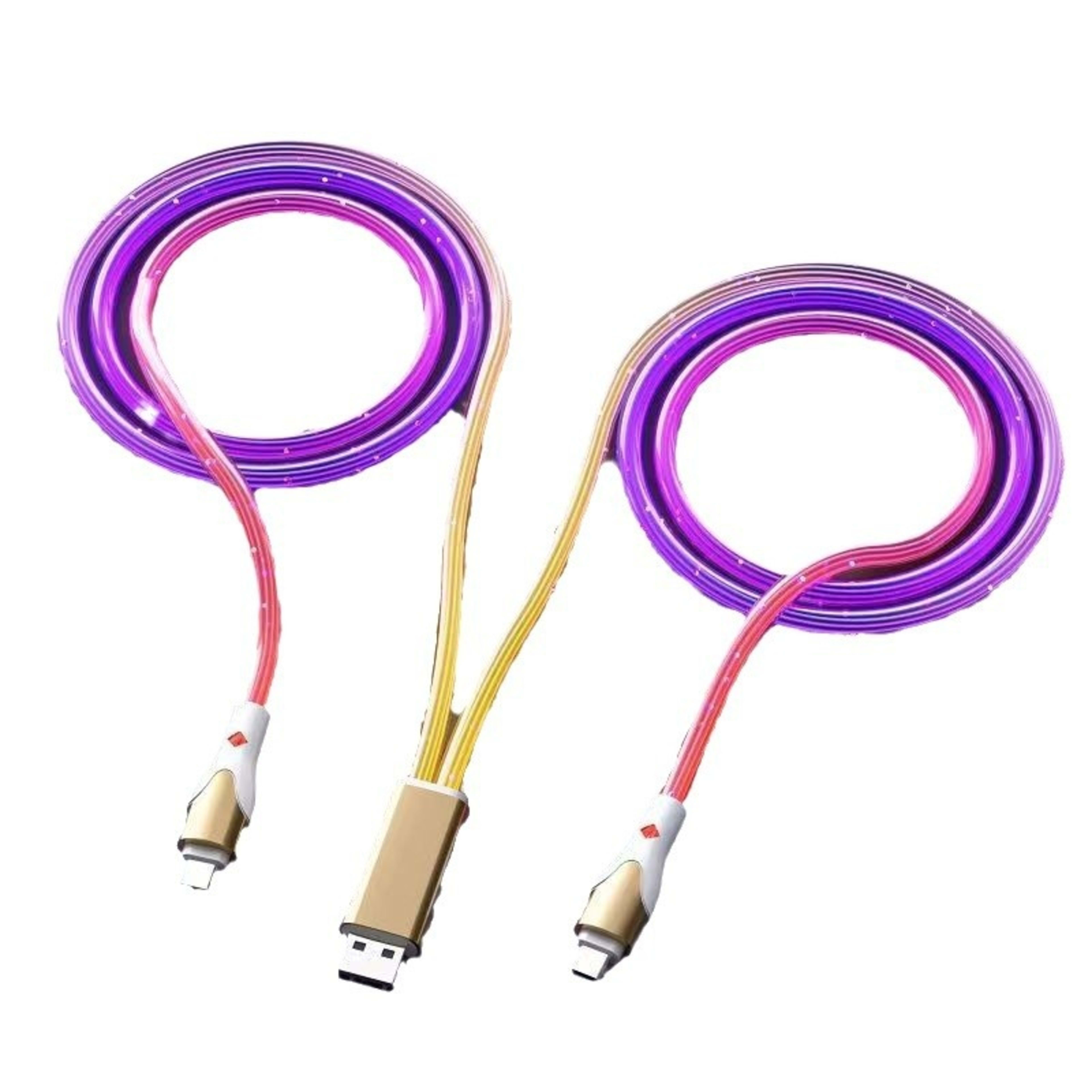 6A Starry Sky Glowing Car Charging Data Cable 10