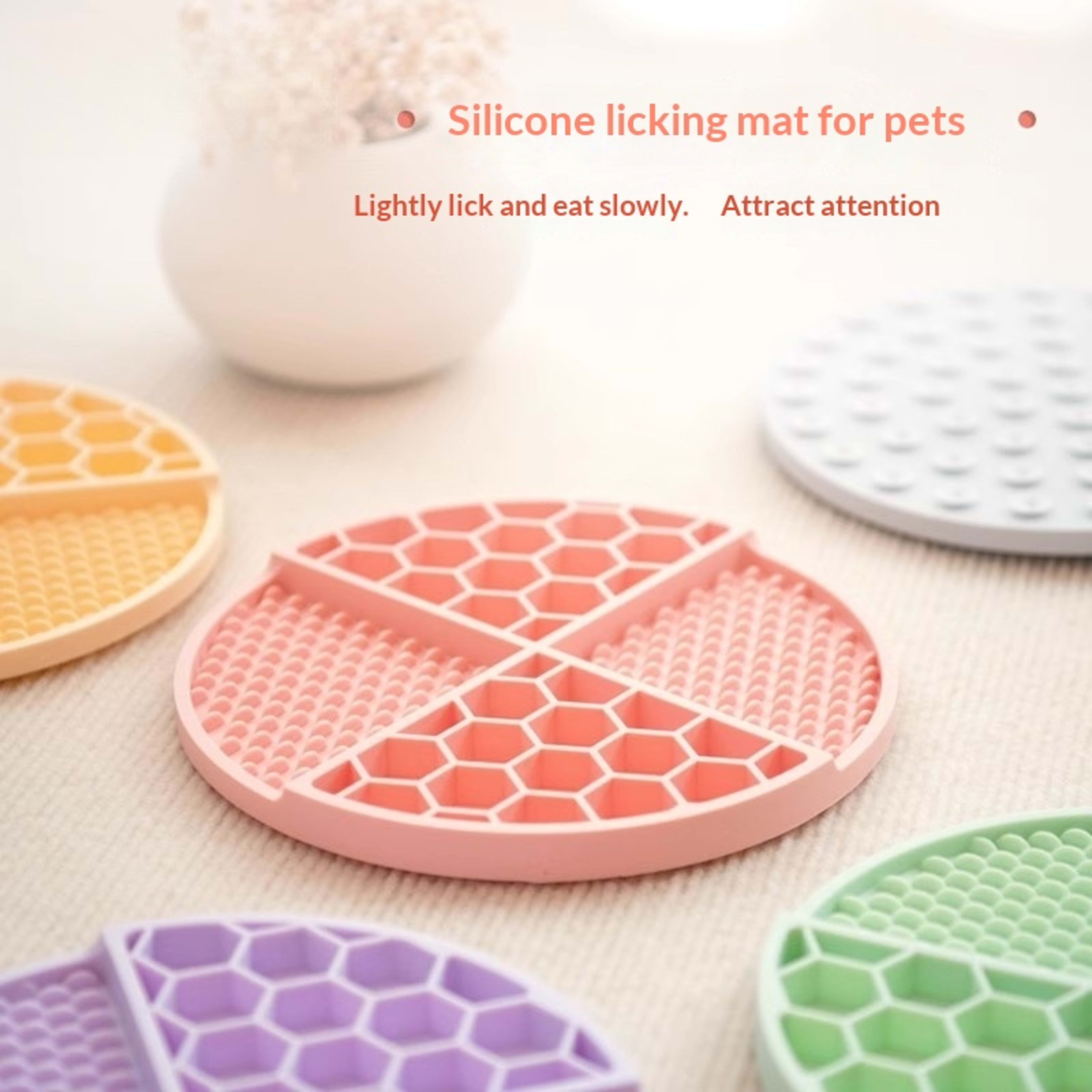 Slow Food Bowl Silicone Licking Mat Licking Plate 9