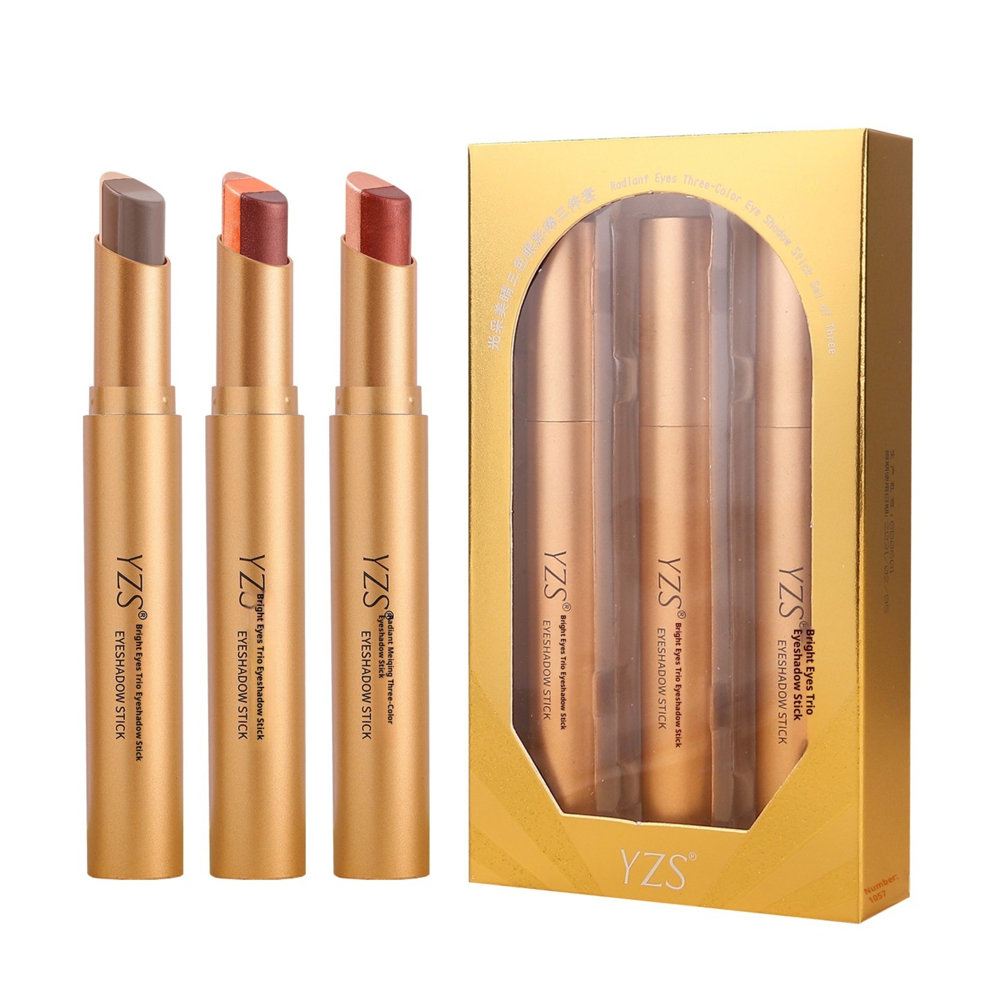YZS Guangcai Meiqing Three-Color Eyeshadow Stick Set 4