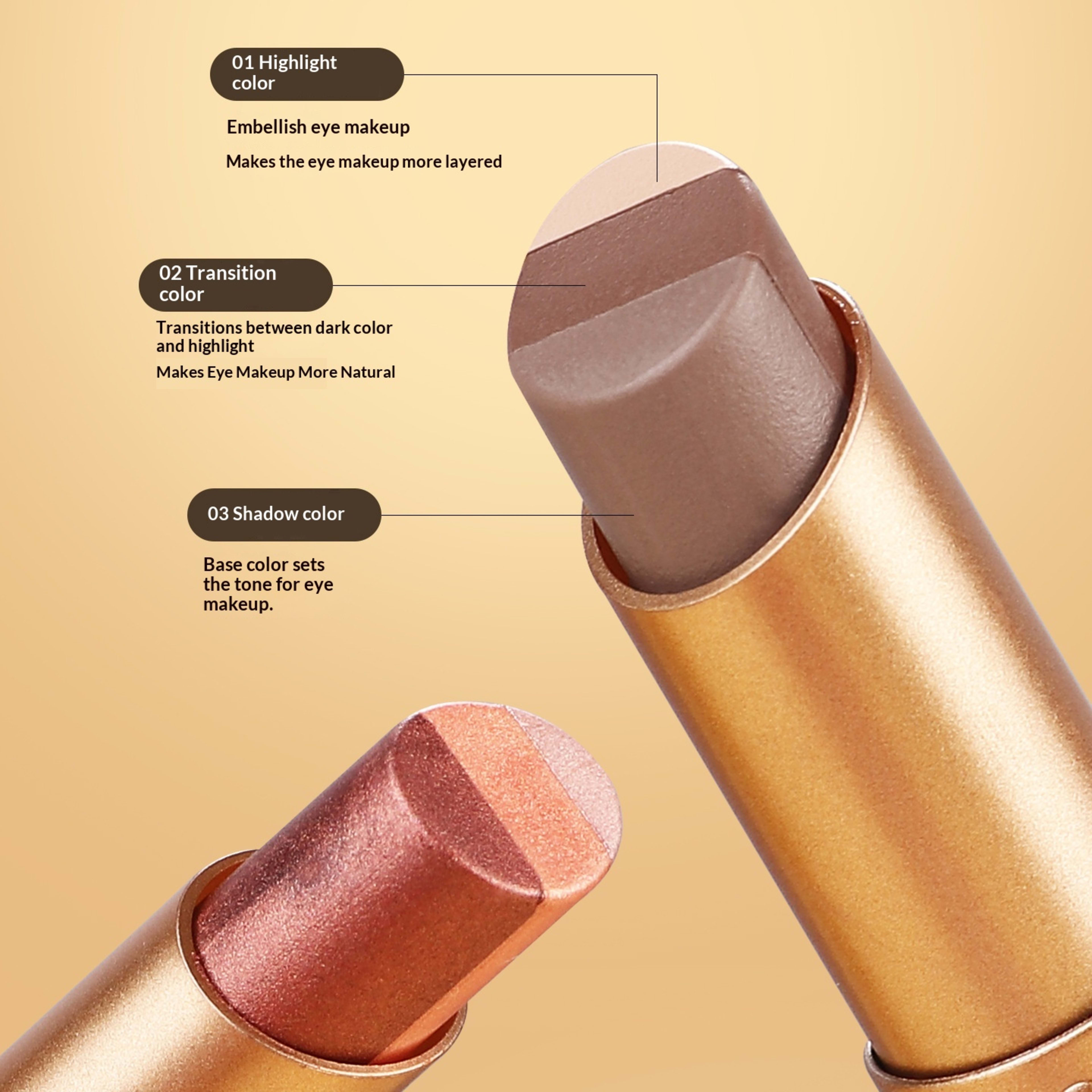 YZS Guangcai Meiqing Three-Color Eyeshadow Stick Set 6