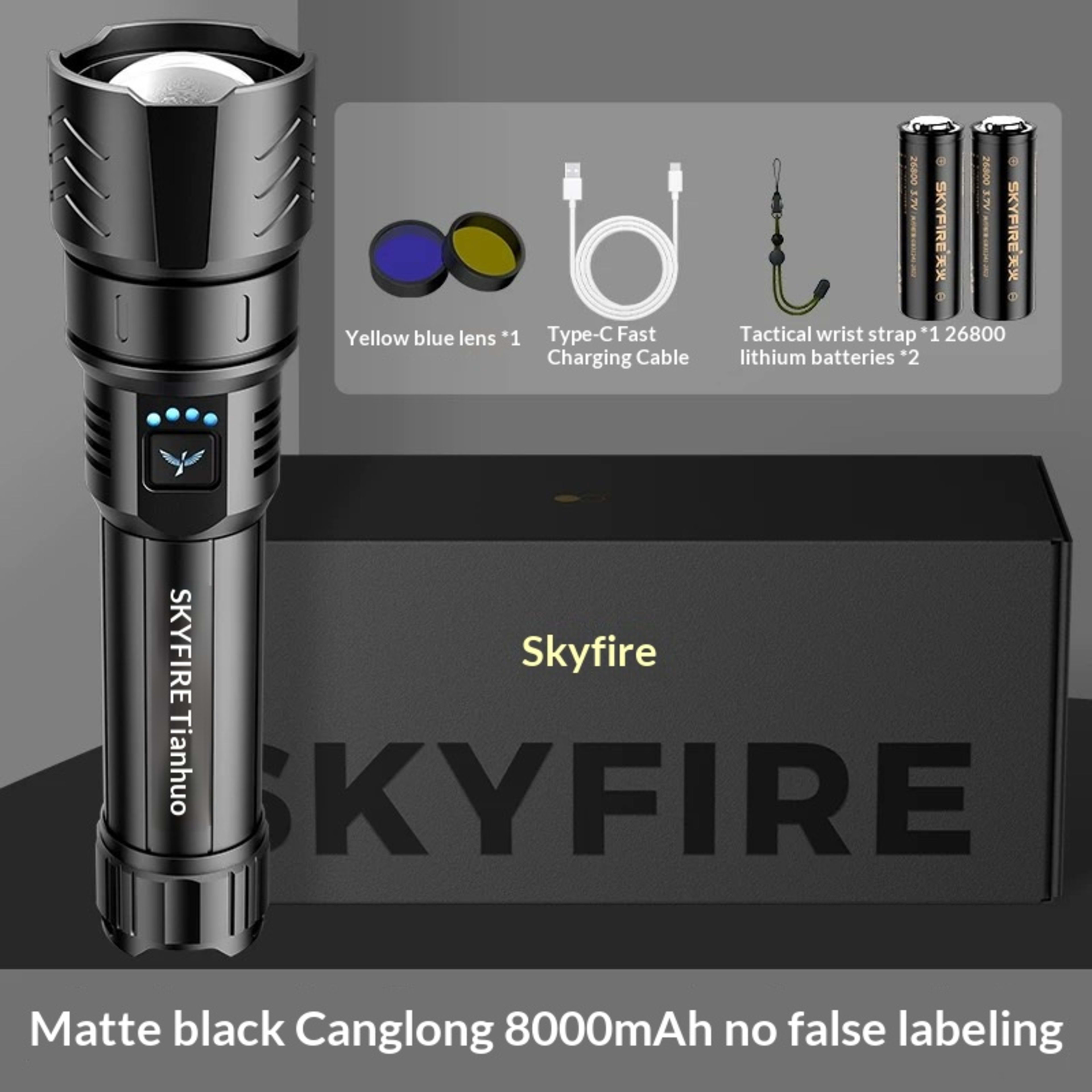 Ultra-bright Flashlight Ultra-bright Laser Beam Long-range Outdoor Use 1