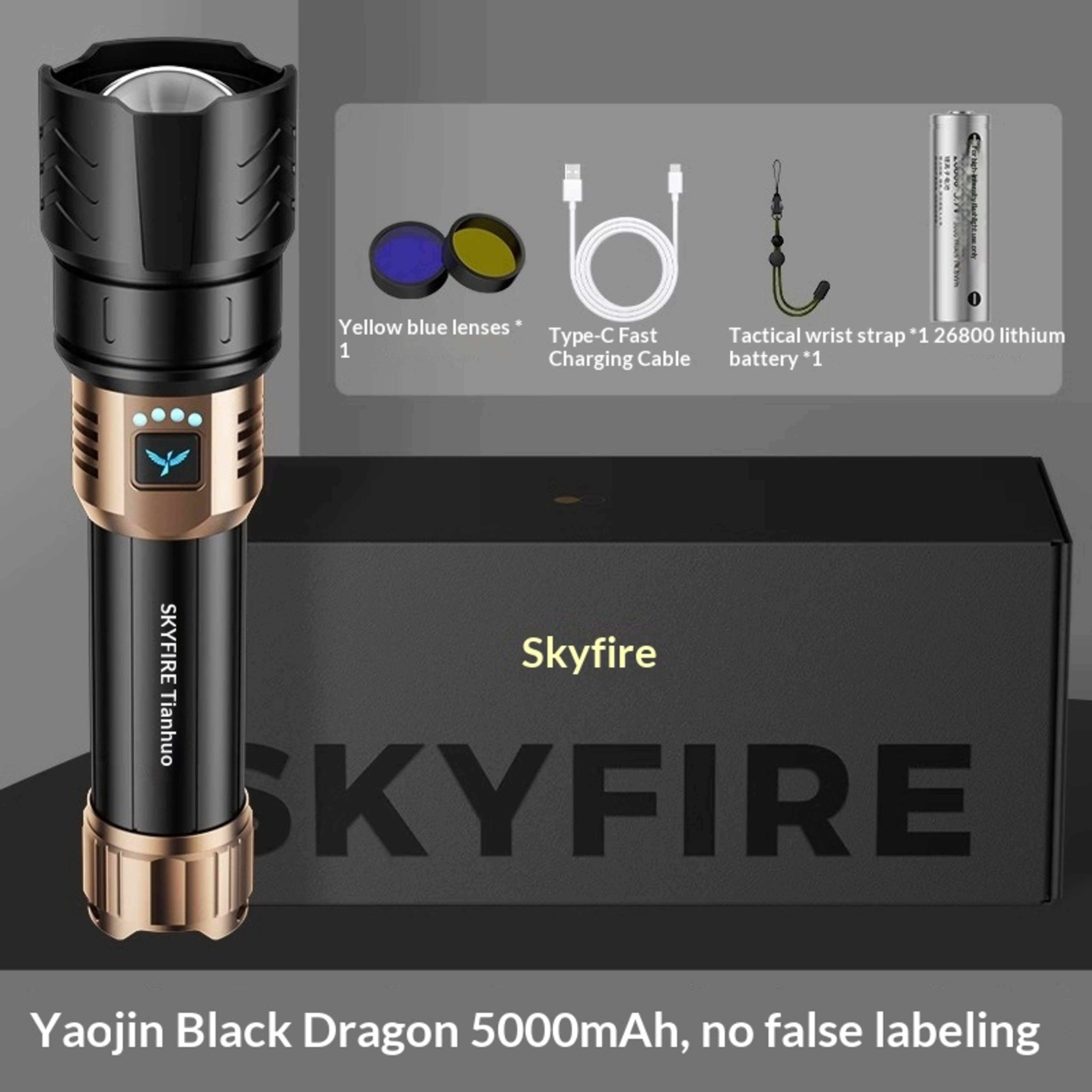 Ultra-bright Flashlight Ultra-bright Laser Beam Long-range Outdoor Use 18