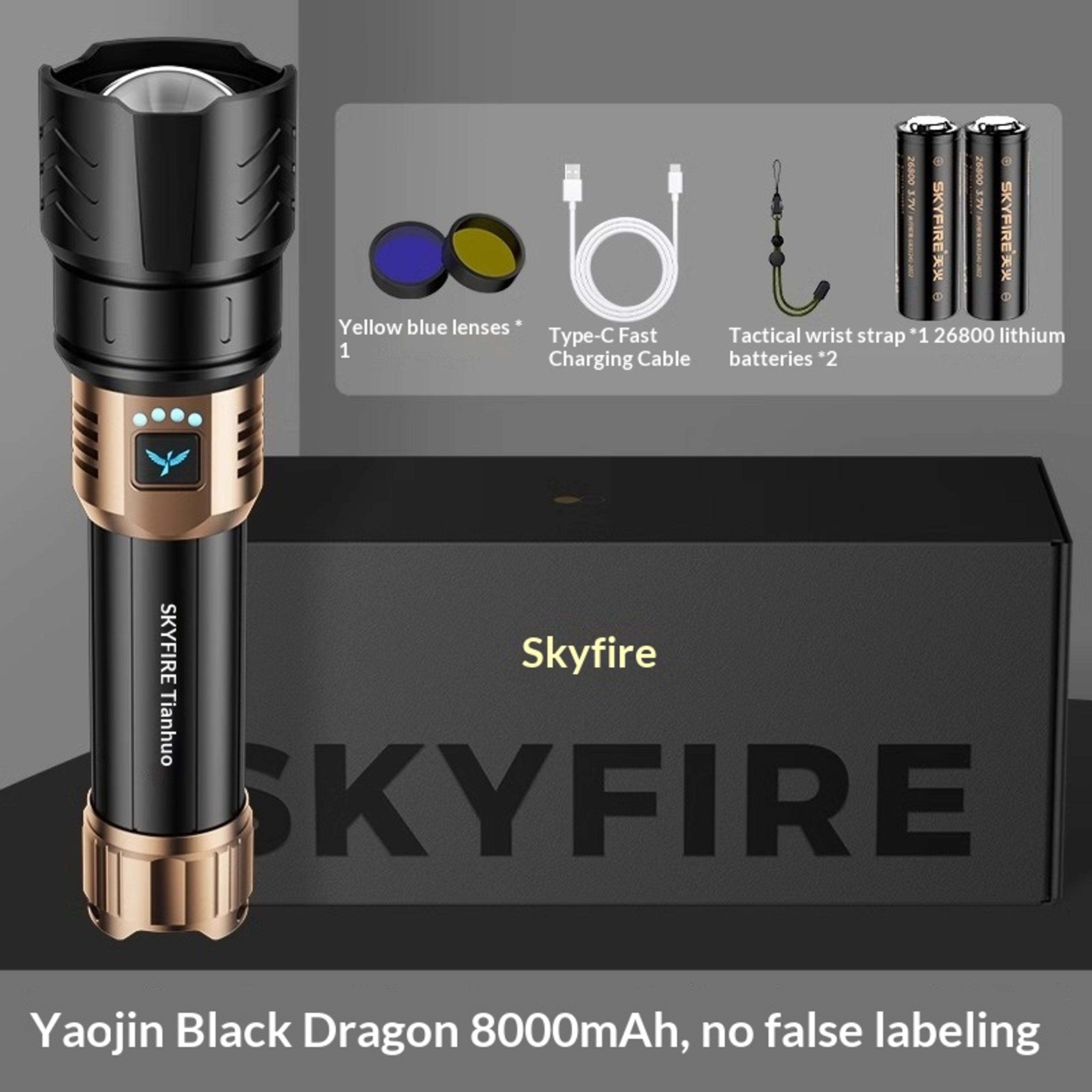 Ultra-bright Flashlight Ultra-bright Laser Beam Long-range Outdoor Use 13