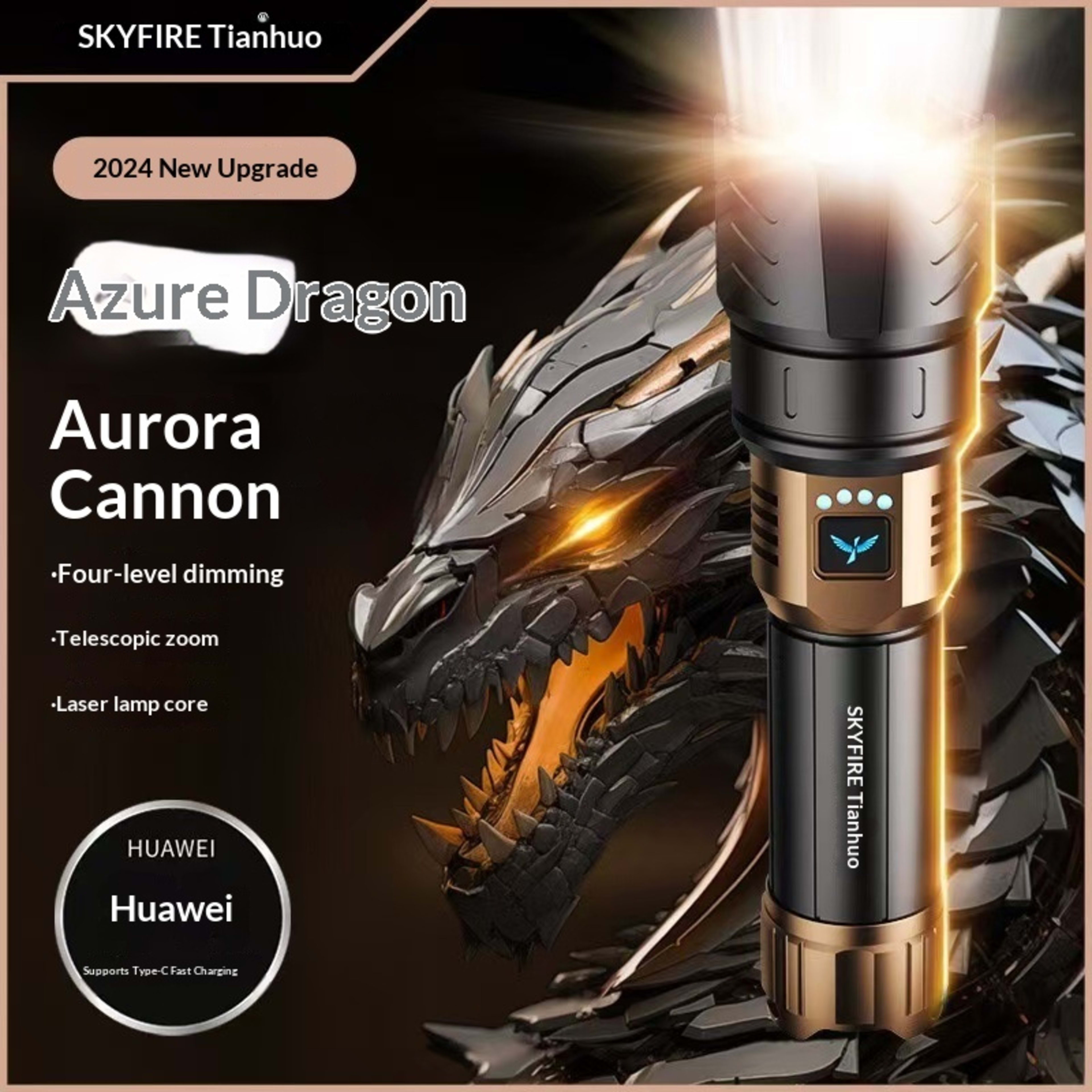 Ultra-bright Flashlight Ultra-bright Laser Beam Long-range Outdoor Use 8