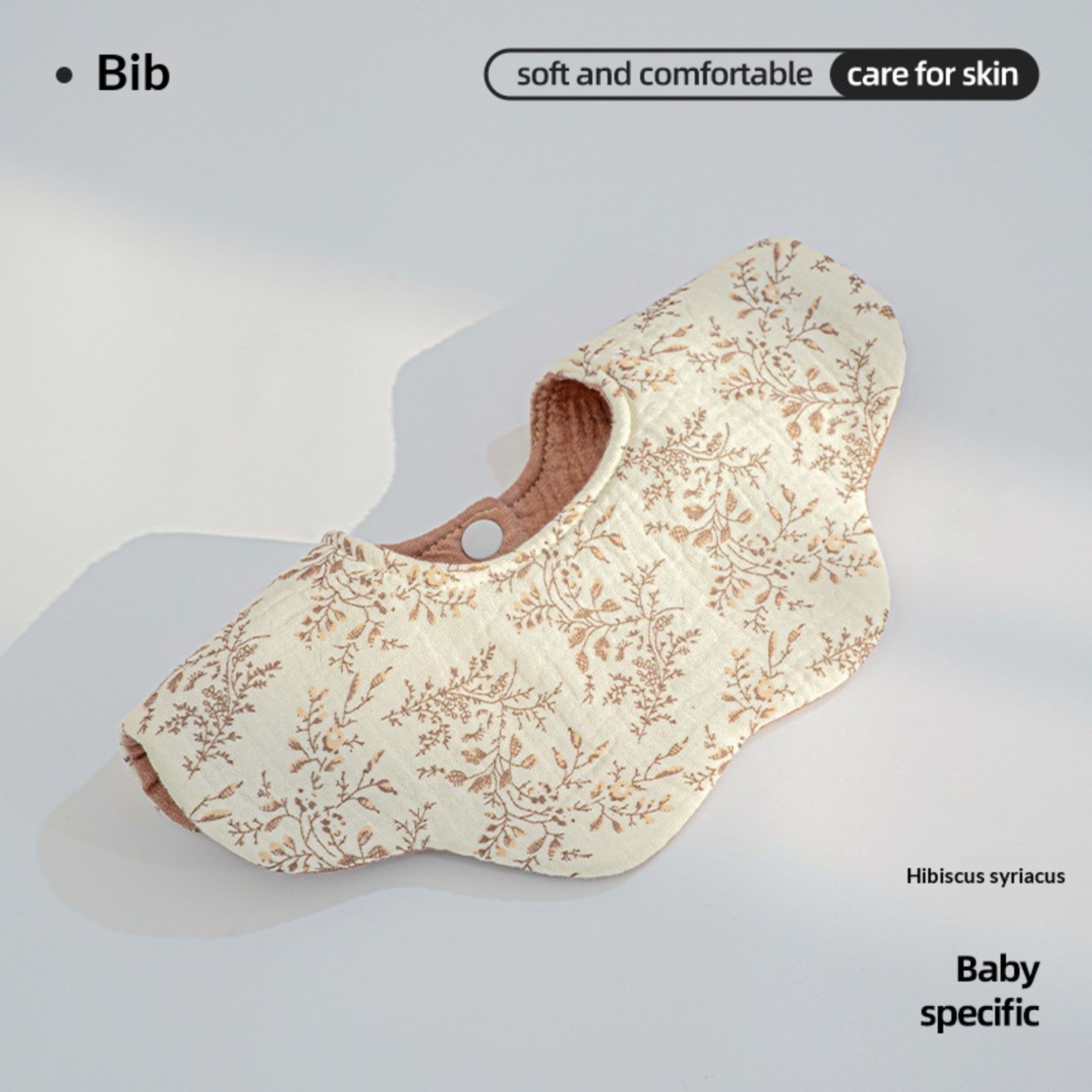 Cotton Highly Absorbent Leak-proof For Feeding Babies And Toddlers Petal-shaped Bib 3