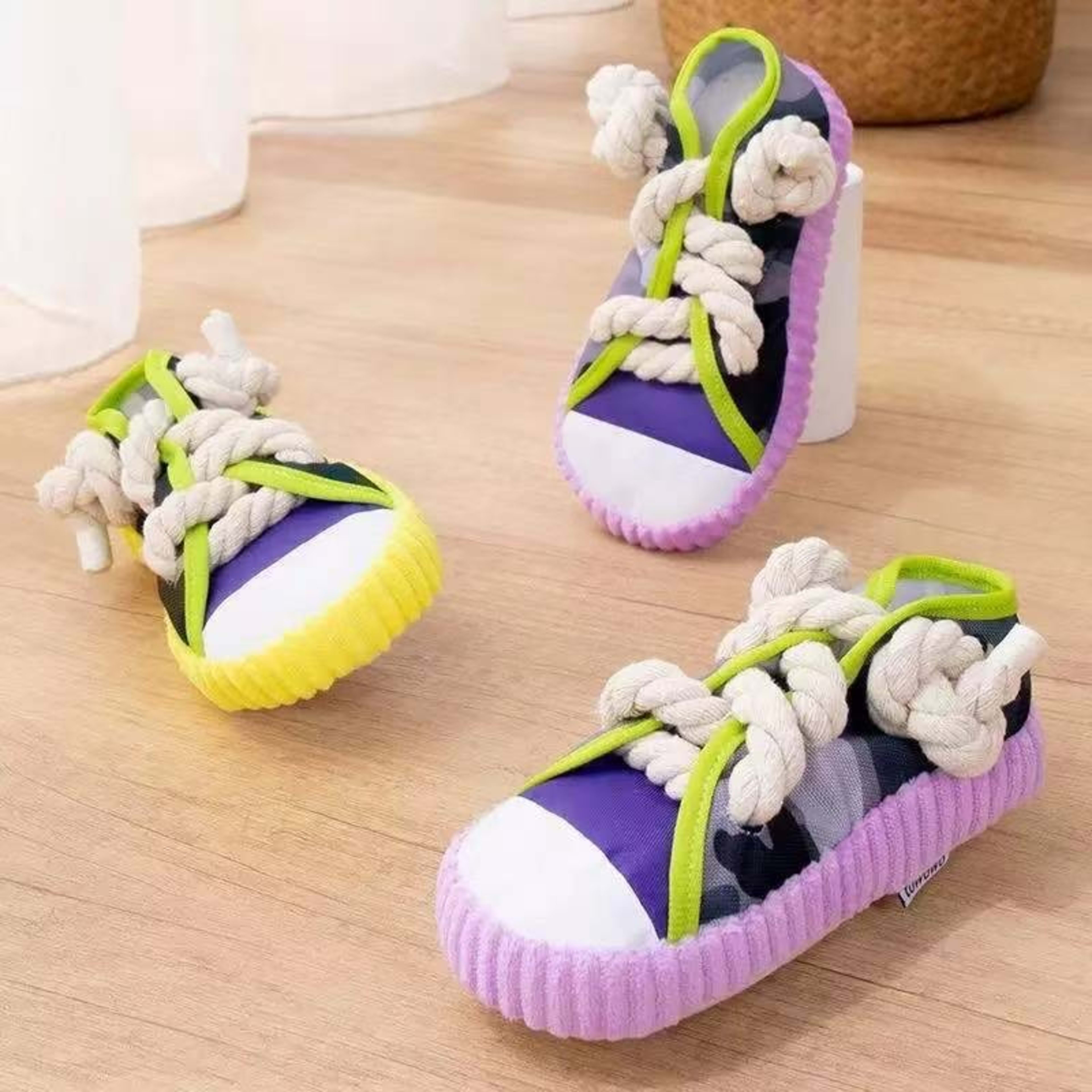 Pet Dog Cotton Rope Canvas Shoes 7