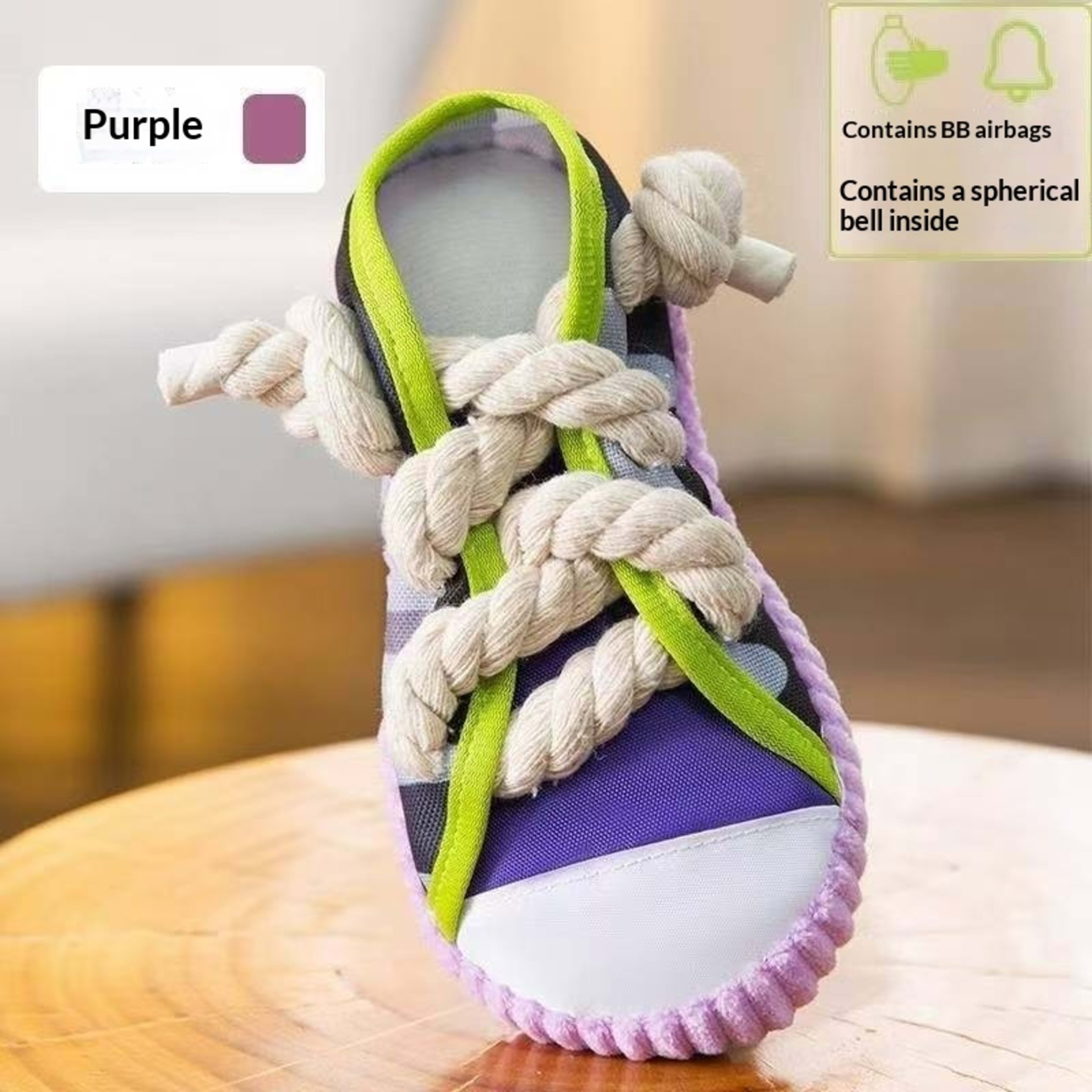 Pet Dog Cotton Rope Canvas Shoes 3