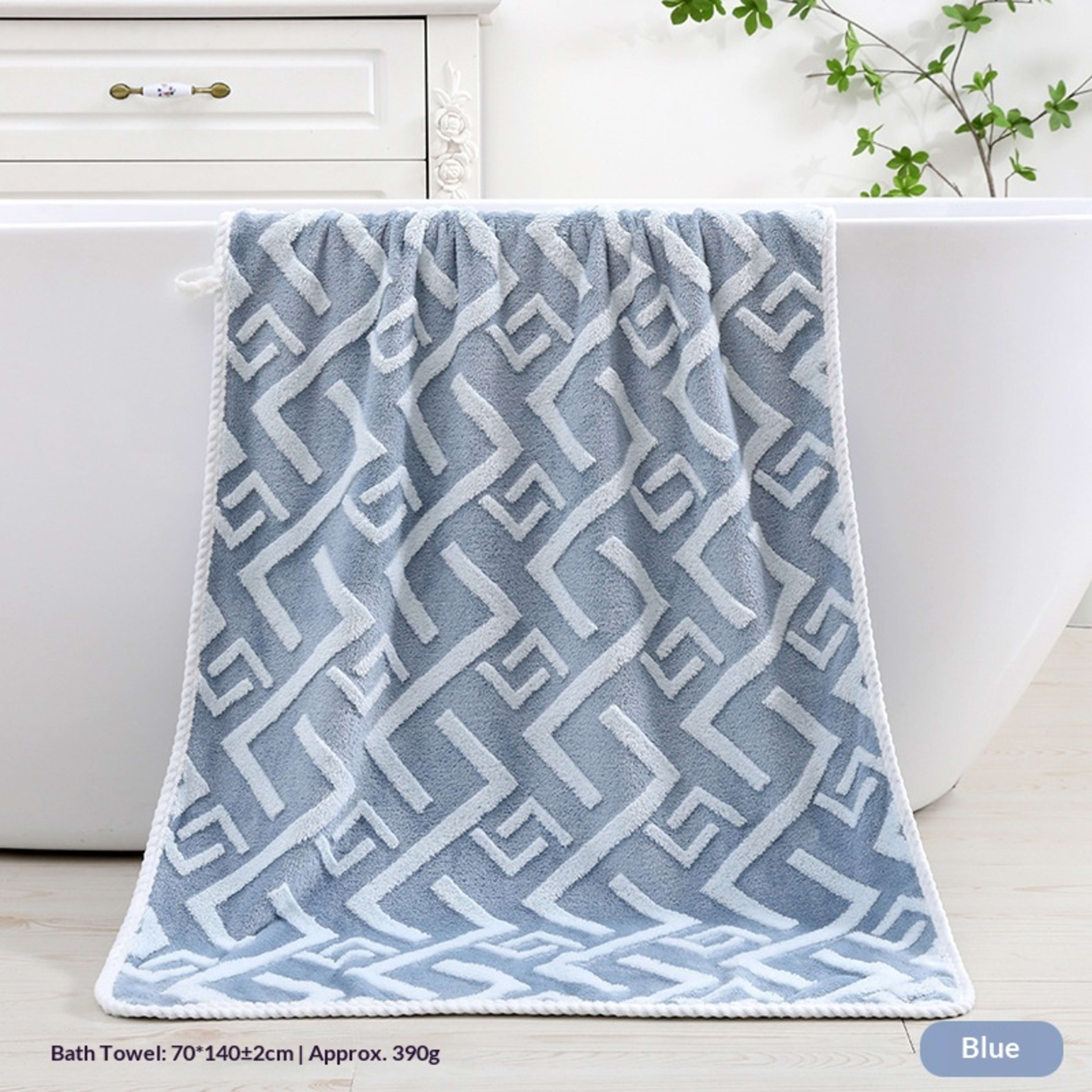 Absorbent Home-Use New Jacquard Coral Fleece Towel 21