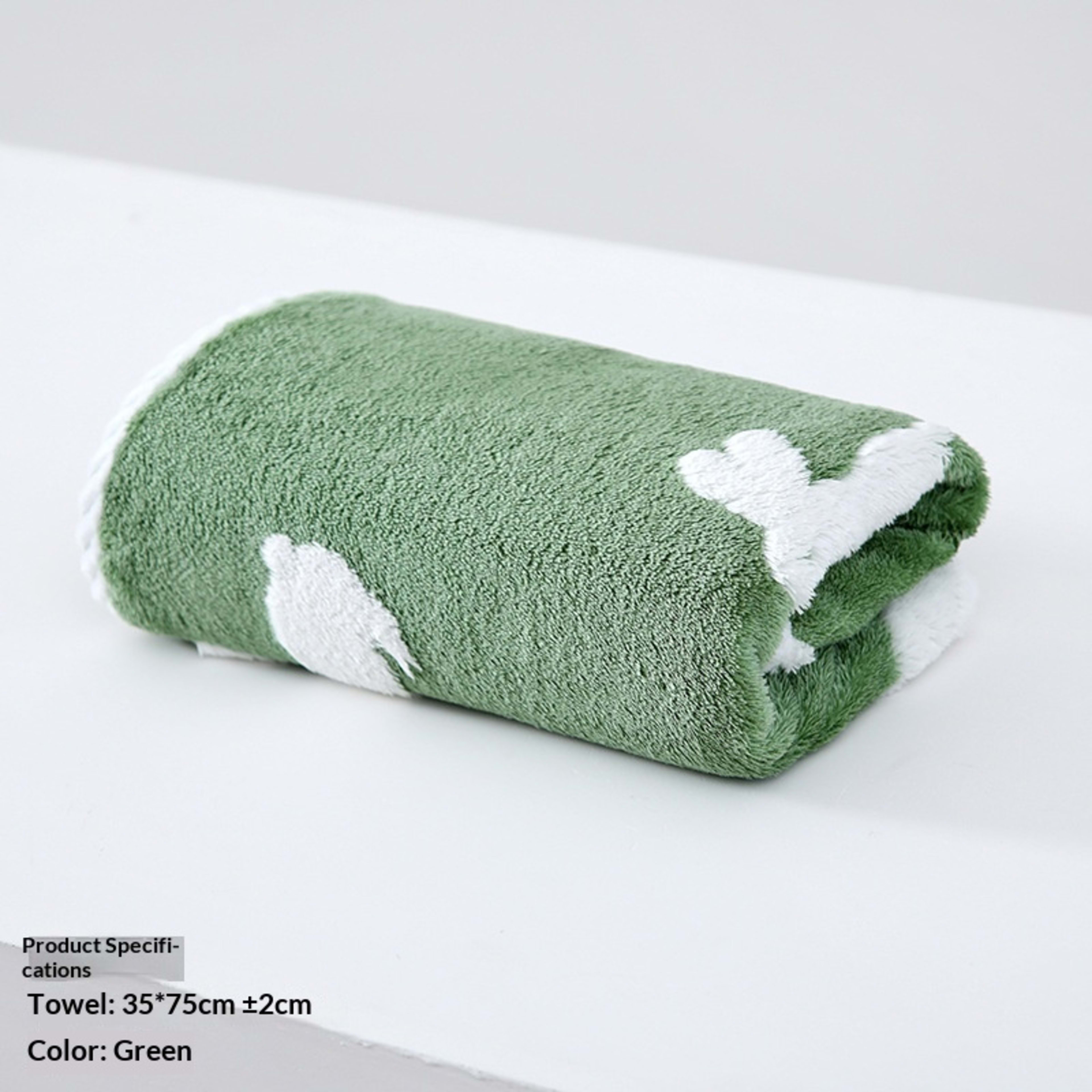 Absorbent Home-Use New Jacquard Coral Fleece Towel 14