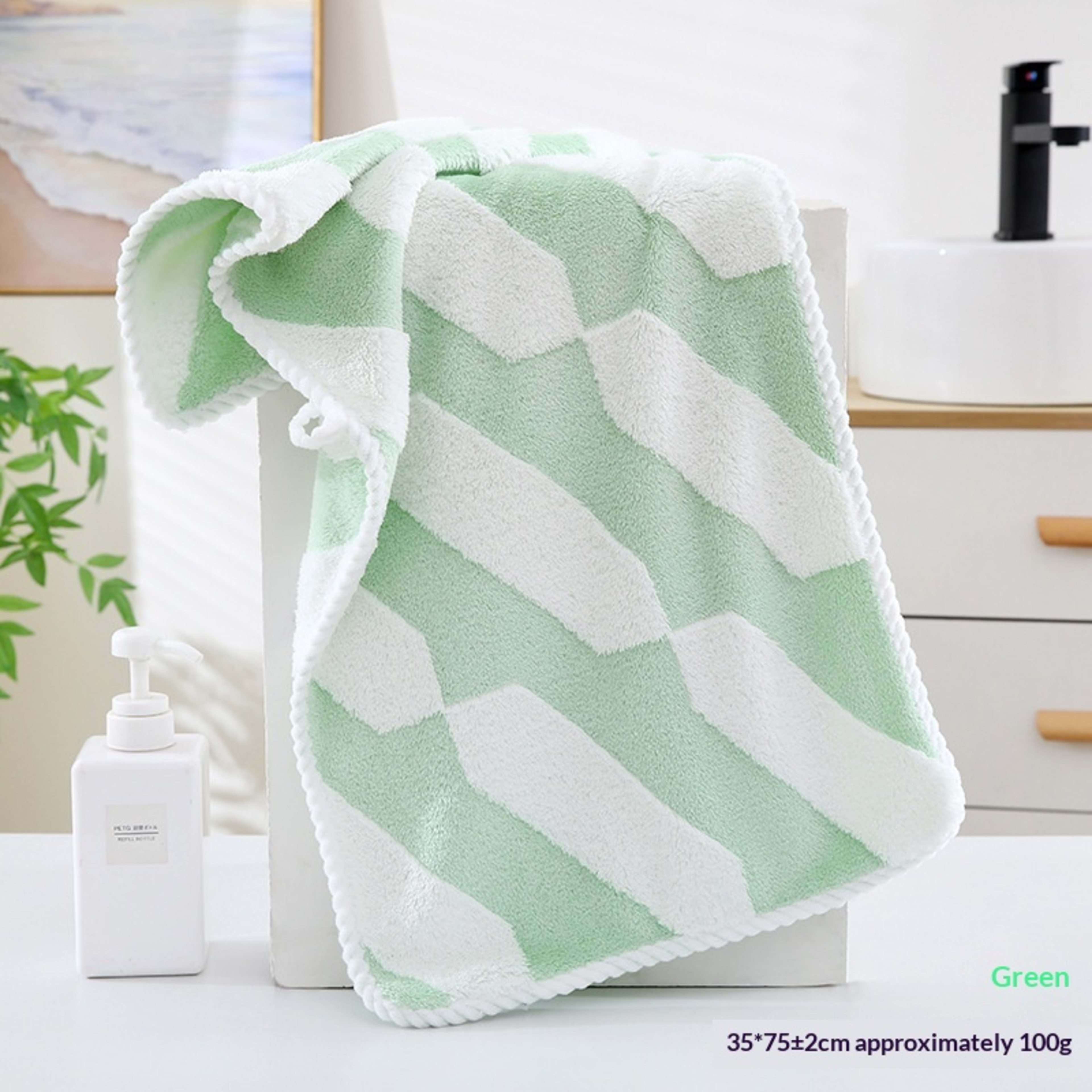 Absorbent Home-Use New Jacquard Coral Fleece Towel 8